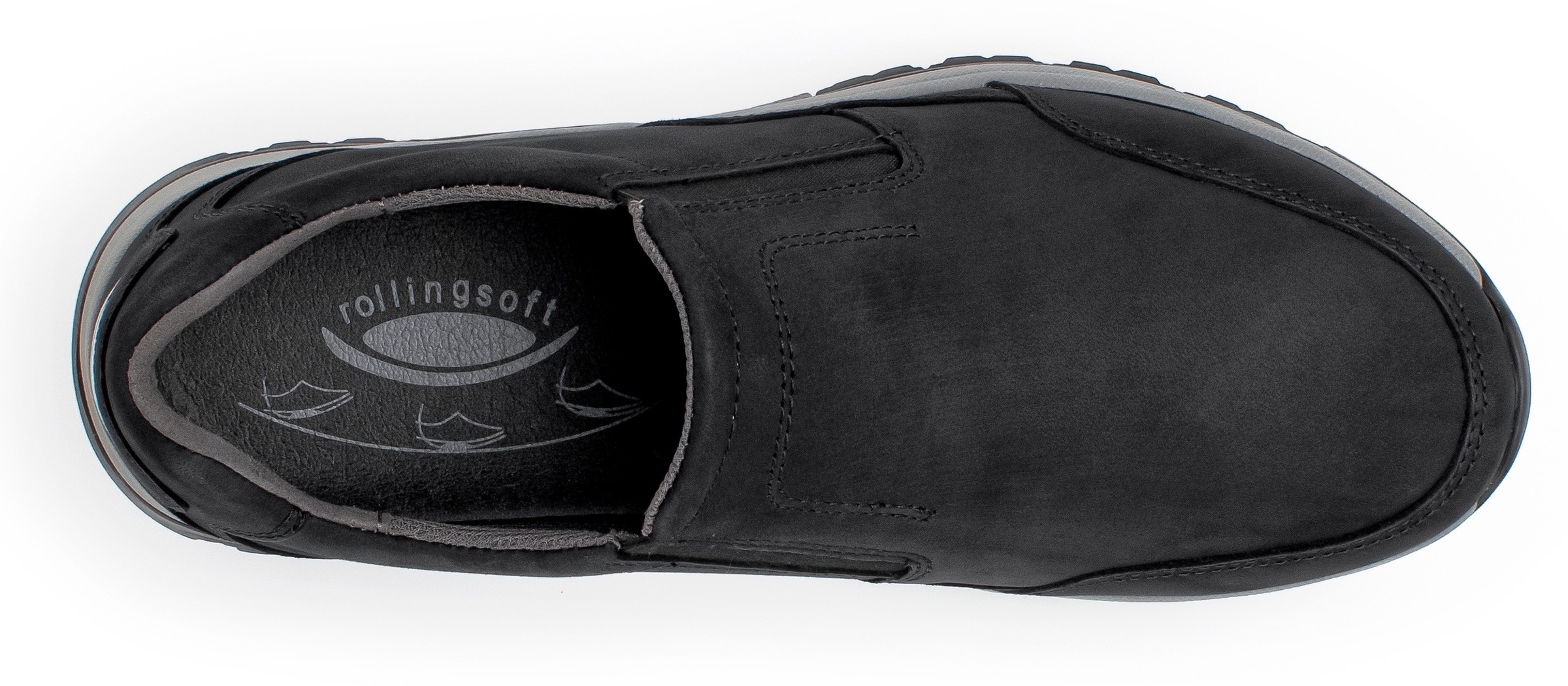 Gabor Rollingsoft Slip-On Sneaker  ,  Slipper, Schupfschuh, Freizeitschuh, Schuhweite G 1/2 (= weit)