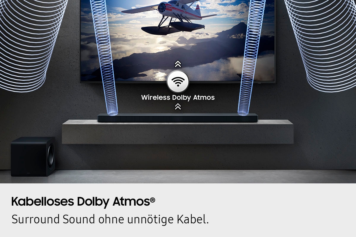 Samsung Soundbar »HW-QS710GF Q-Soundbar«, 3.1.2-Kanal Sound System, SpaceFit Sound Pro, Flexible Positionierung