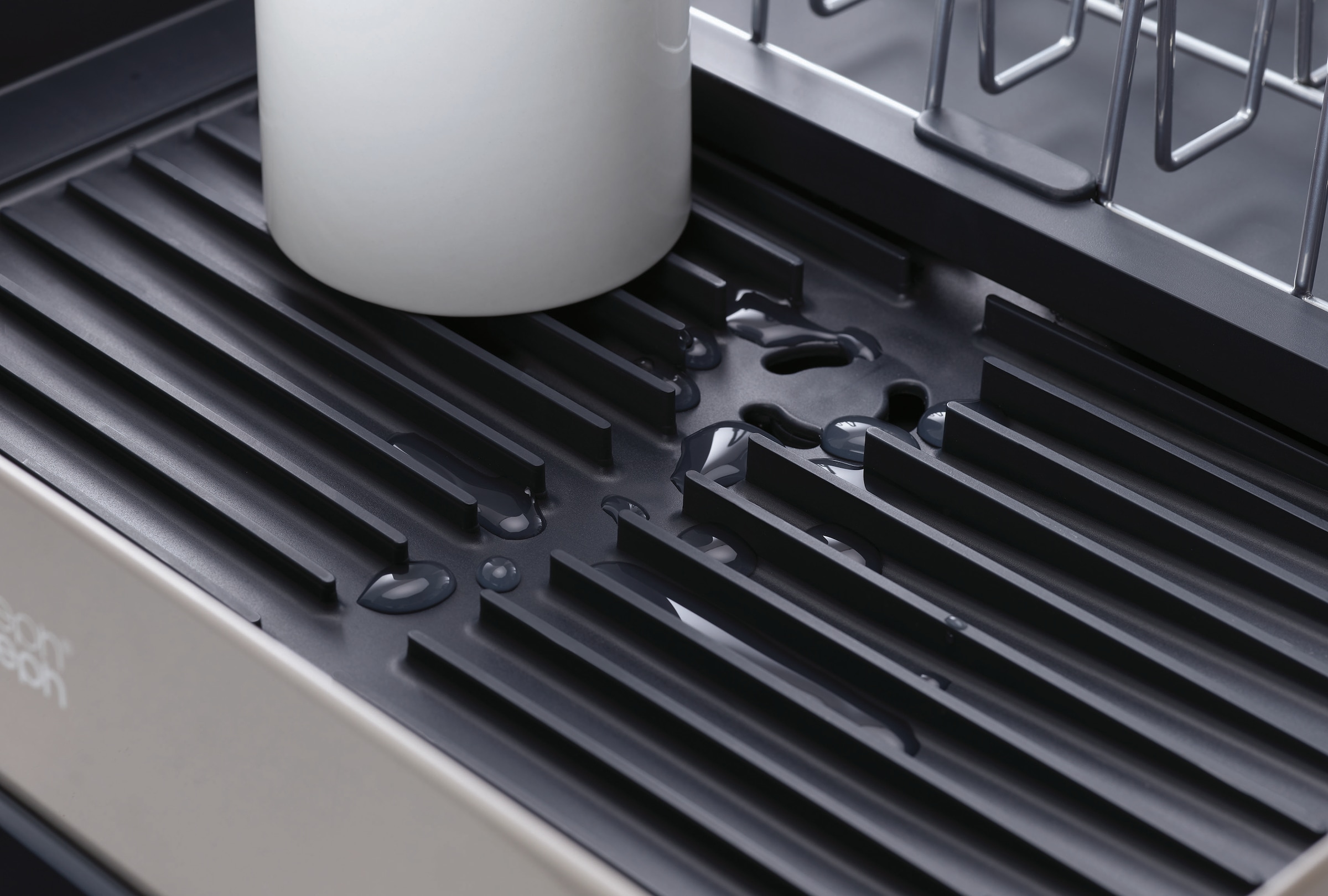 Joseph Joseph Geschirrständer »Extend Steel« ausziehbar, mit Ablaufstutzen, Kunststoff