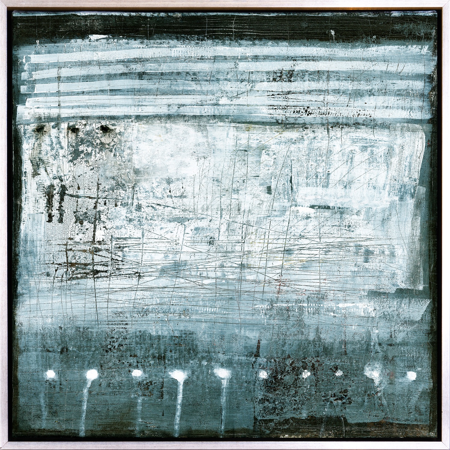 queence Leinwandbild »Abstrakt Türkis«, Abstrakt-Abstrakte-Kunst-Modern, mi günstig online kaufen