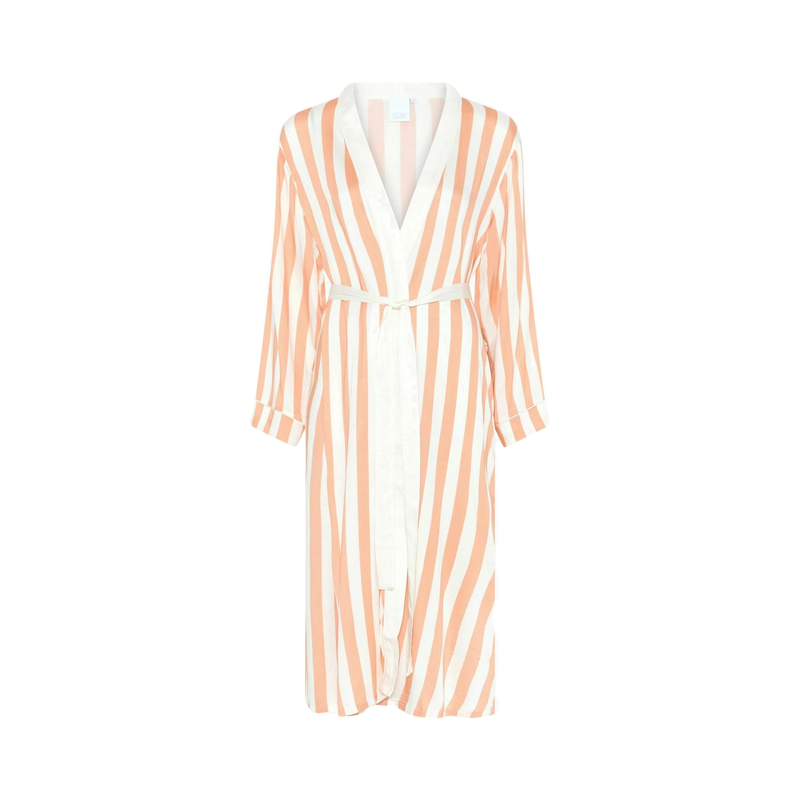CCDK COPENHAGEN Bademantel »bathrobe Noa« Coral Sands Stripe XL Luxuriöser Komfort für zu Hause
