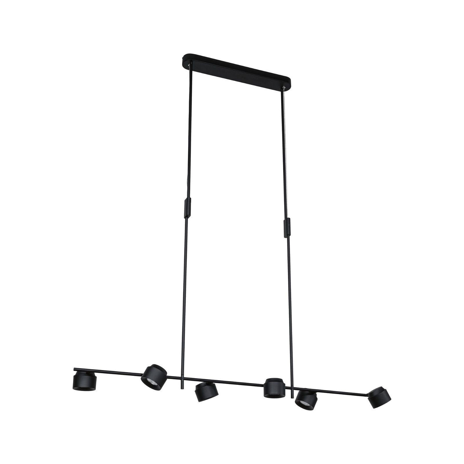 Paulmann LED Pendelleuchte »Puric Pane Effect 6x 6,5W Schwarz 230V Metall/K günstig online kaufen