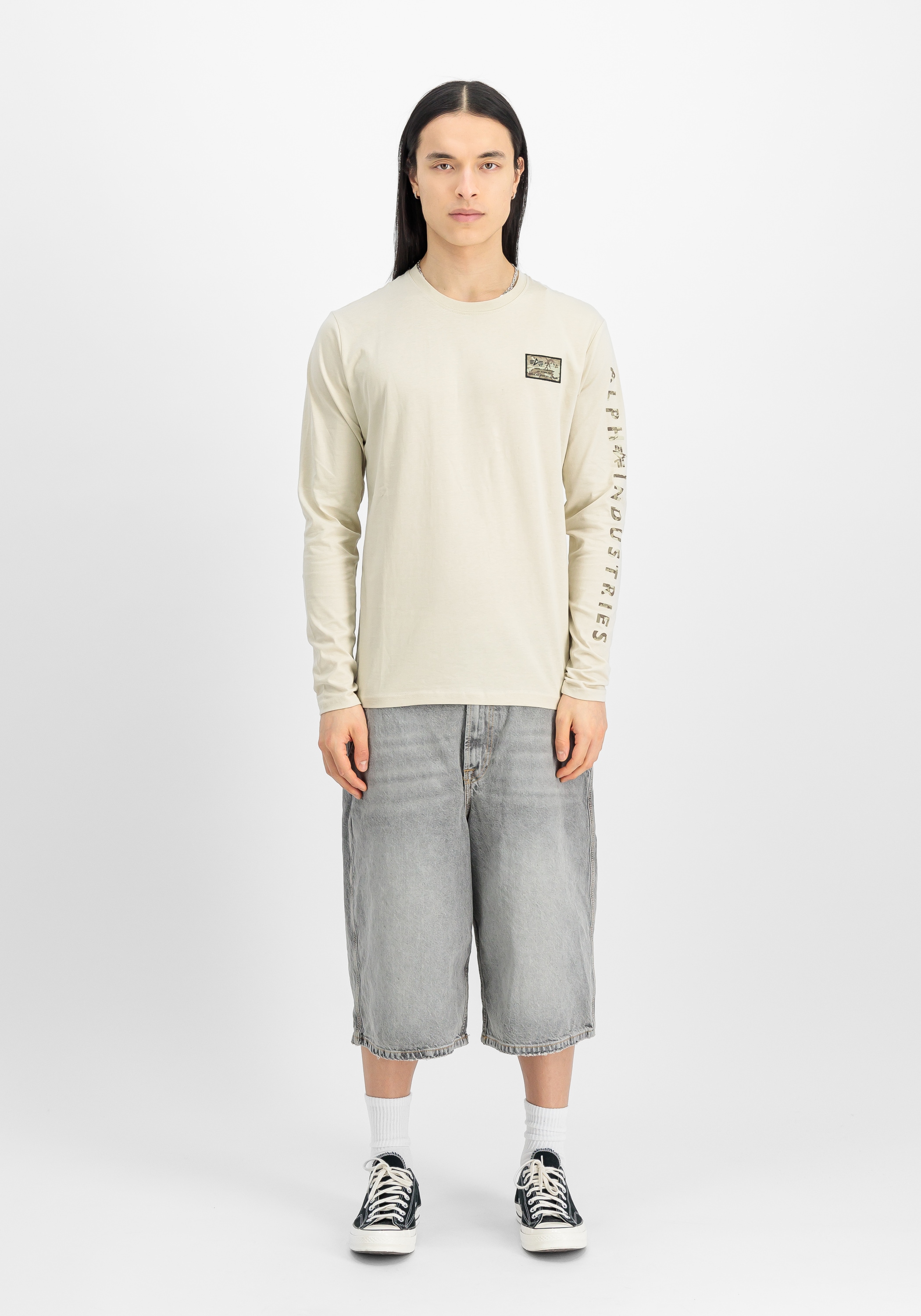 Alpha Industries Longsleeve »Alpha Industries Men - Longsleeves Camo Sleeve Longsleeve«