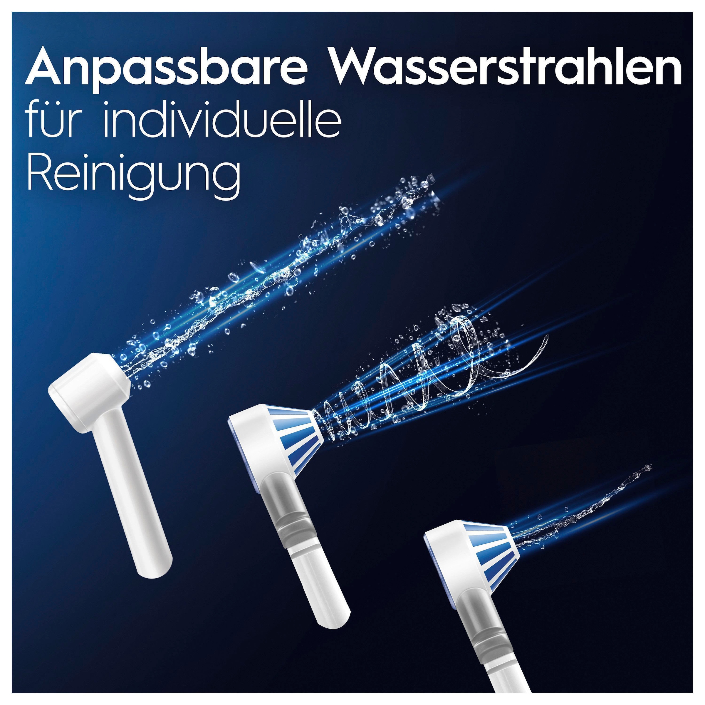 Oral-B Munddusche »Oral Health Center«, Anpassbare Wasserstrahlen