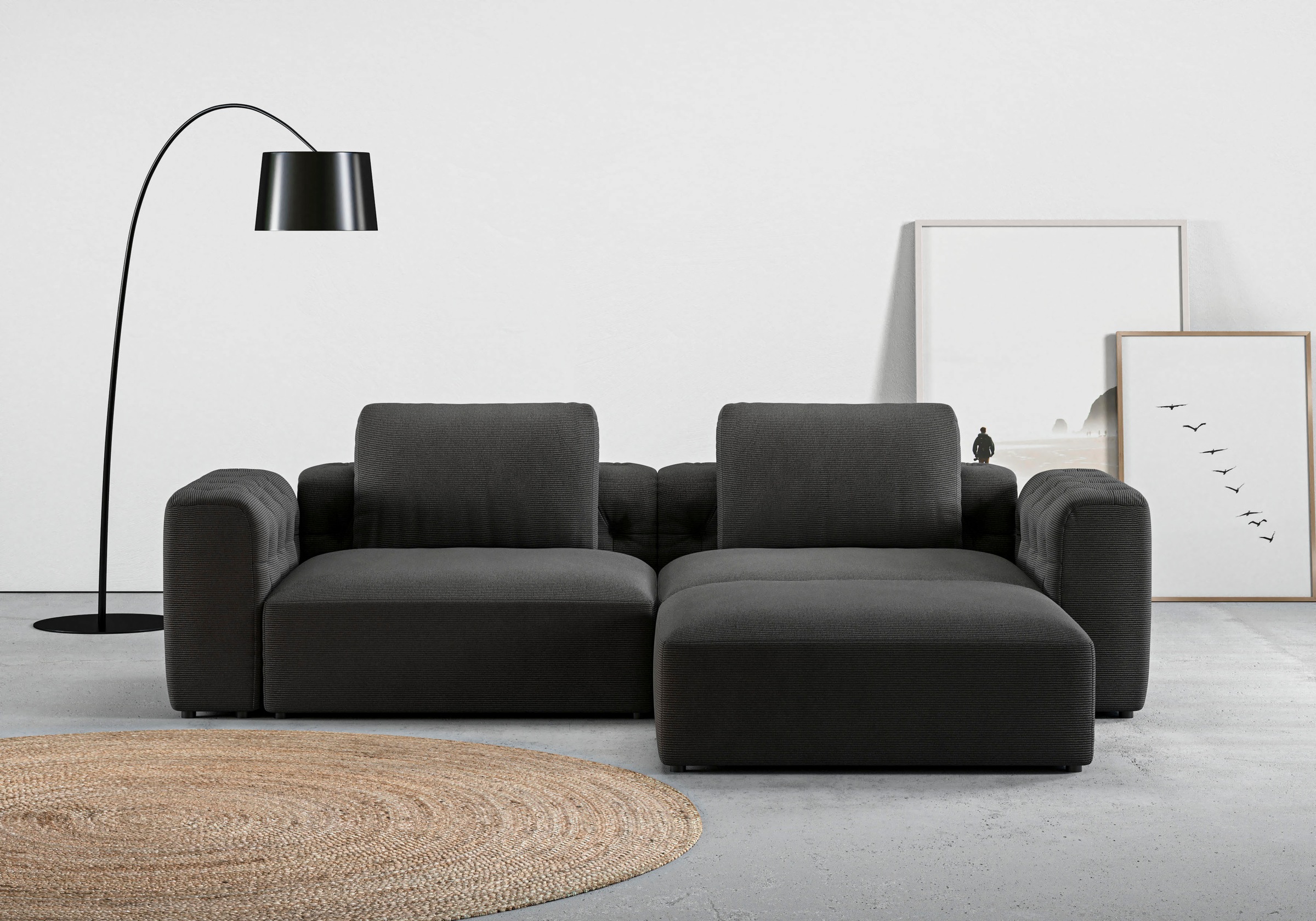 RAUM.ID Ecksofa »Cushid L-Form«, Modulset, bestehend aus 3 Teilen günstig online kaufen