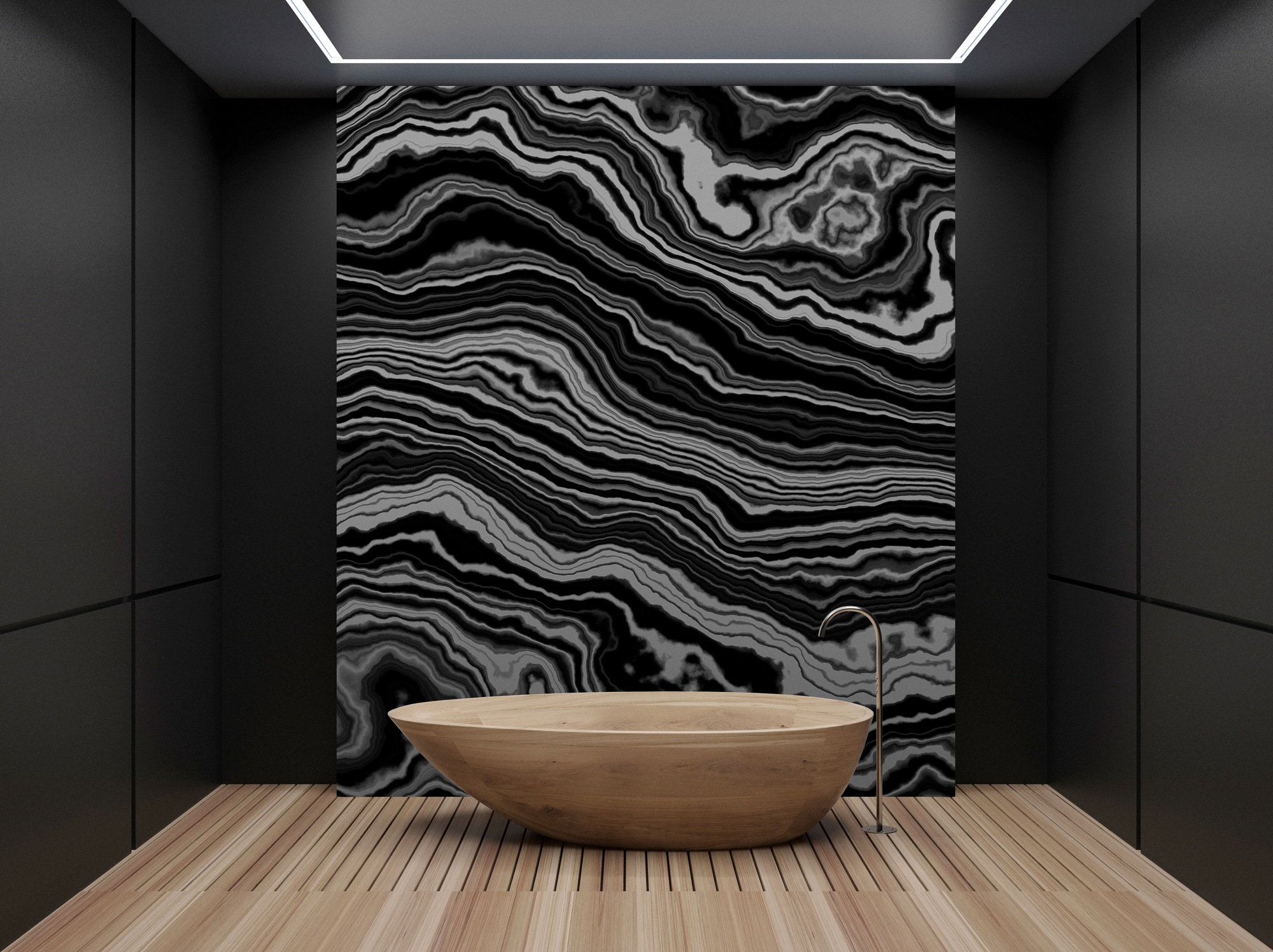 living walls Fototapete »Walls by Patel Onyx 1« glatt Vlies, Wand, Schräge günstig online kaufen