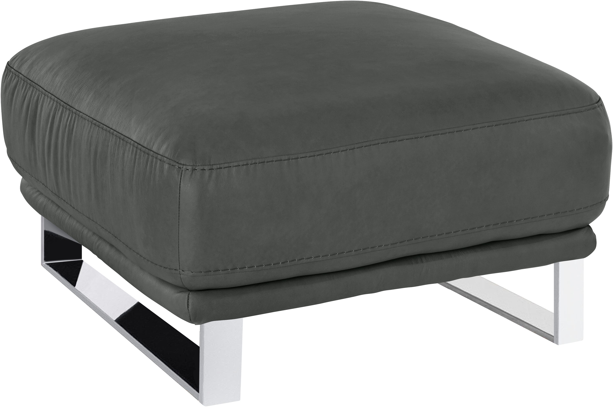 W.SCHILLIG Hocker »montanaa«, mit Metallkufen in Chrom glänzend, Breite 71 cm