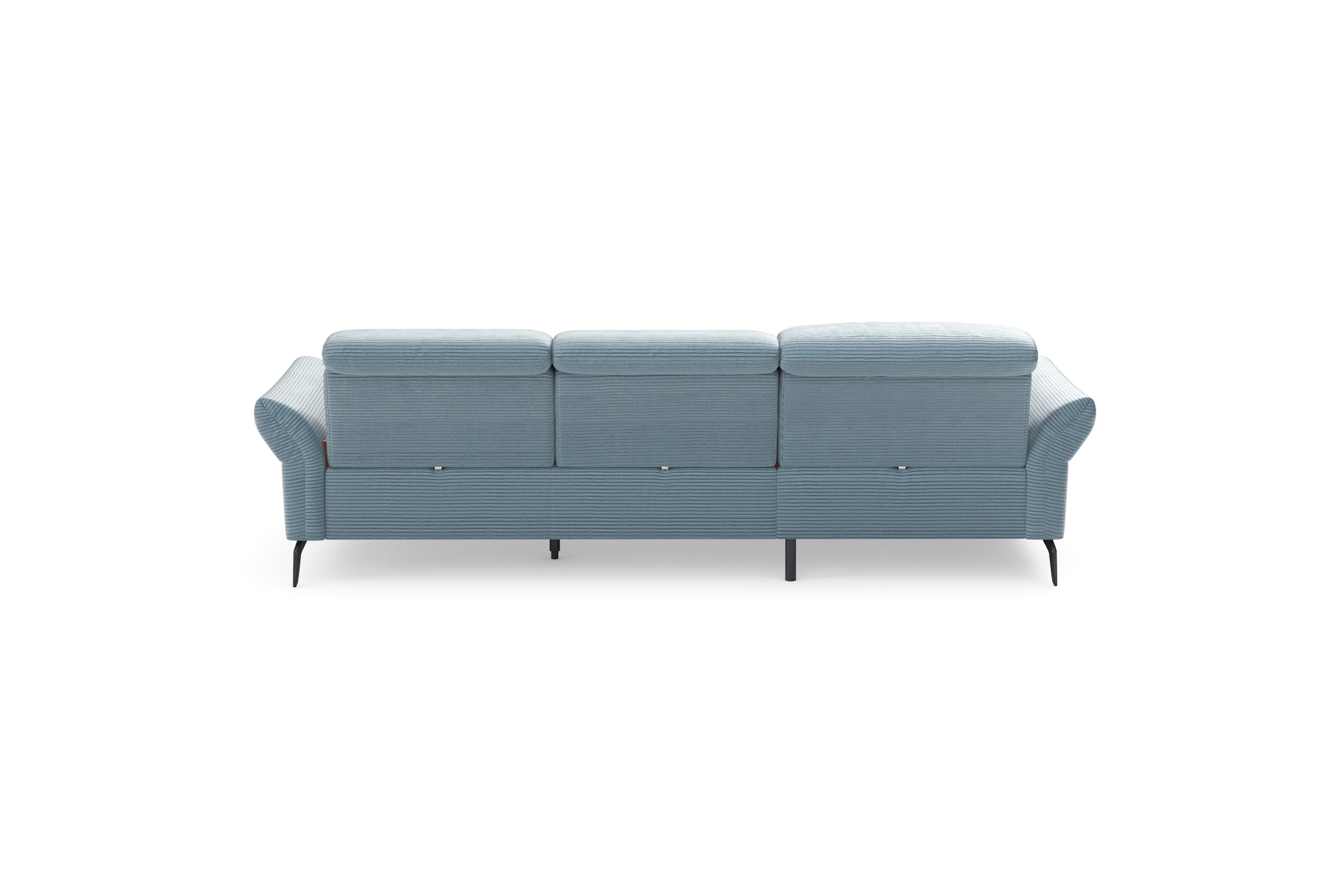 INOSIGN Ecksofa »Coco L-Form«, Sitztiefen-, Arm- und Kopfteilverstellung, Cord-Bezug, Fußhöhe 15 cm