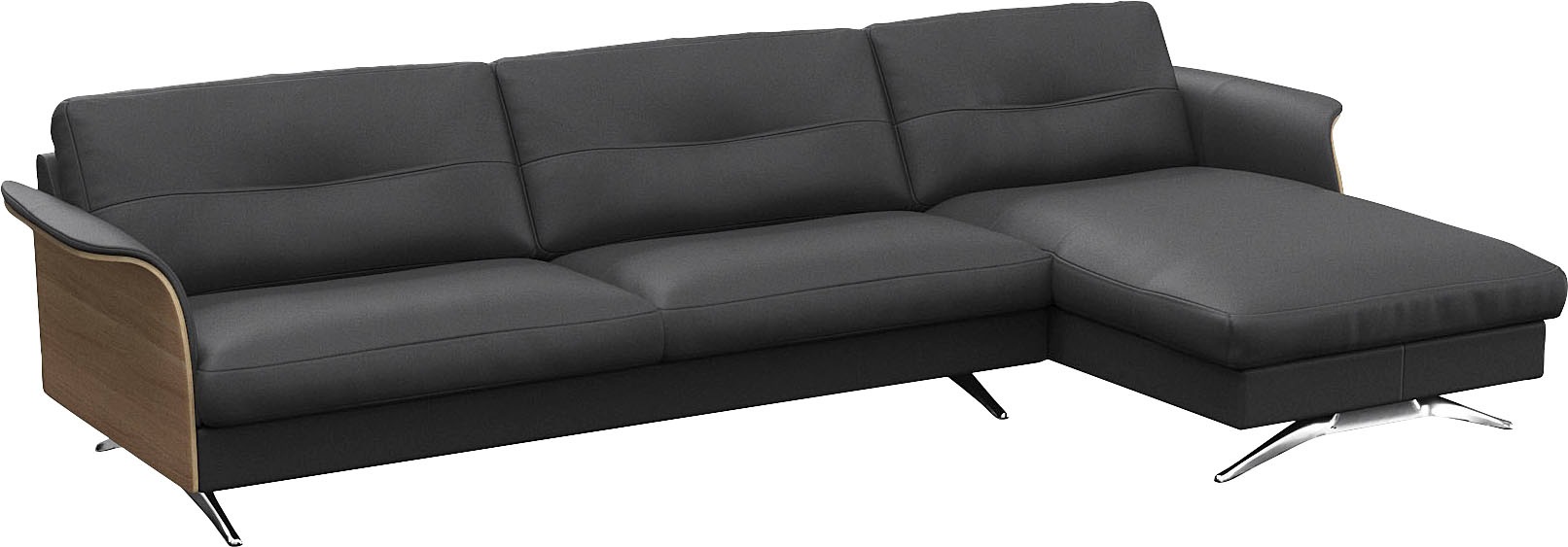 FLEXLUX Ecksofa »Glow, super bequem durch hochwertigem Sitzaufbau mit Feder günstig online kaufen