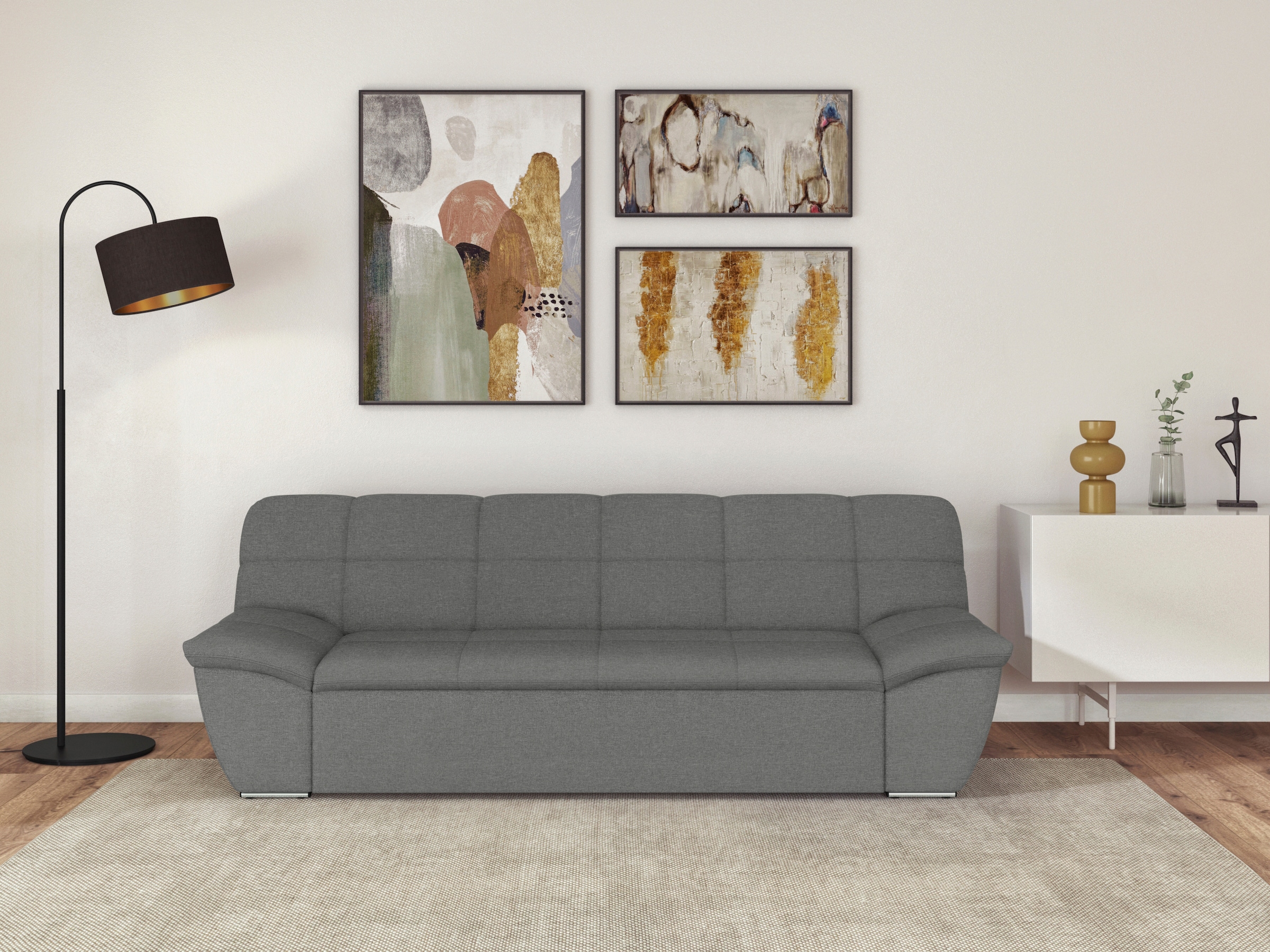 DOMO collection 3-Sitzer "Splash, moderne Steppung im Sitz und Rücken, komf günstig online kaufen