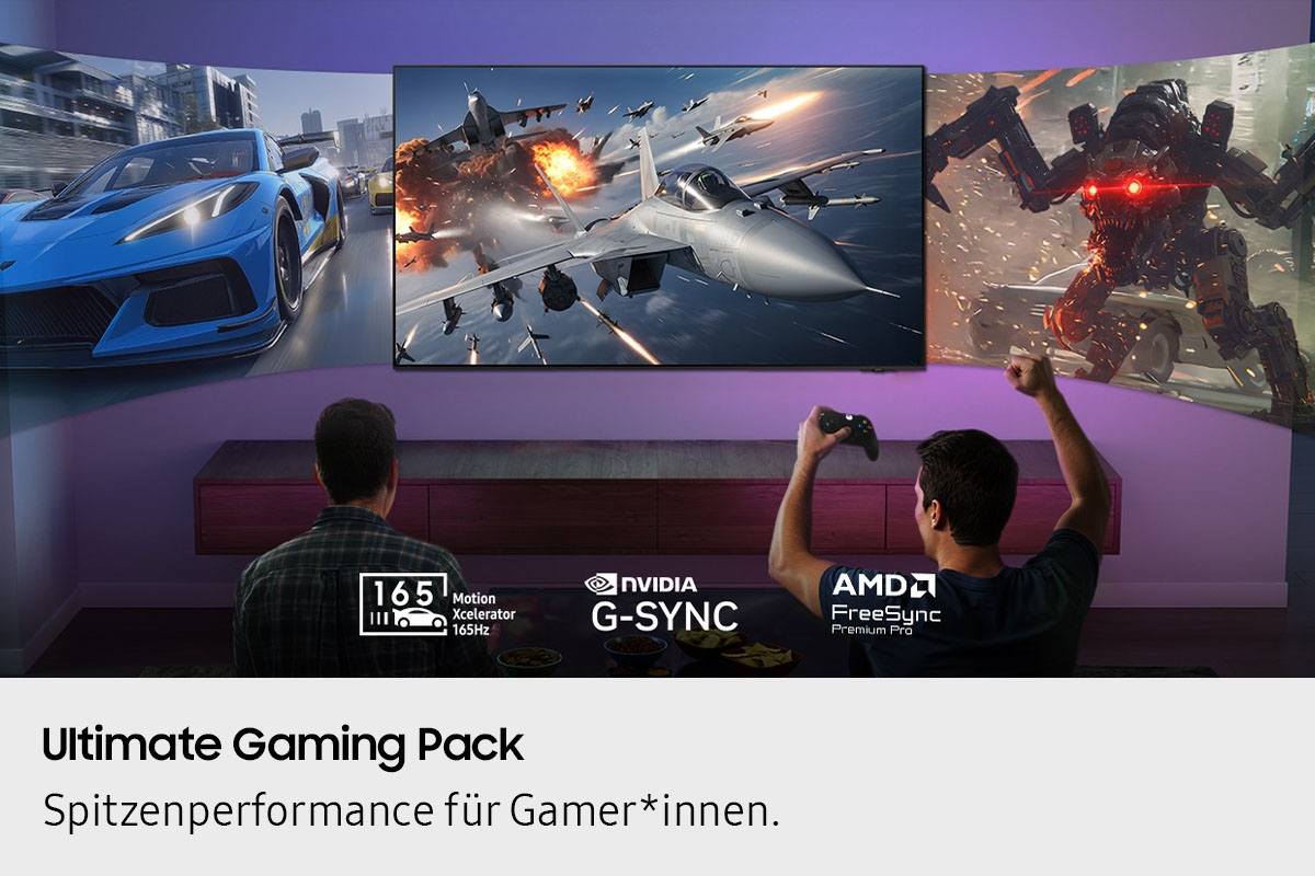 Samsung OLED-Fernseher »GQ65S95FAT« 163 cm/65 Smart-TV HDR Pro & Glare Free, Dolby Atmos & AI Sound, Gaming Hub, bis zu 165Hz