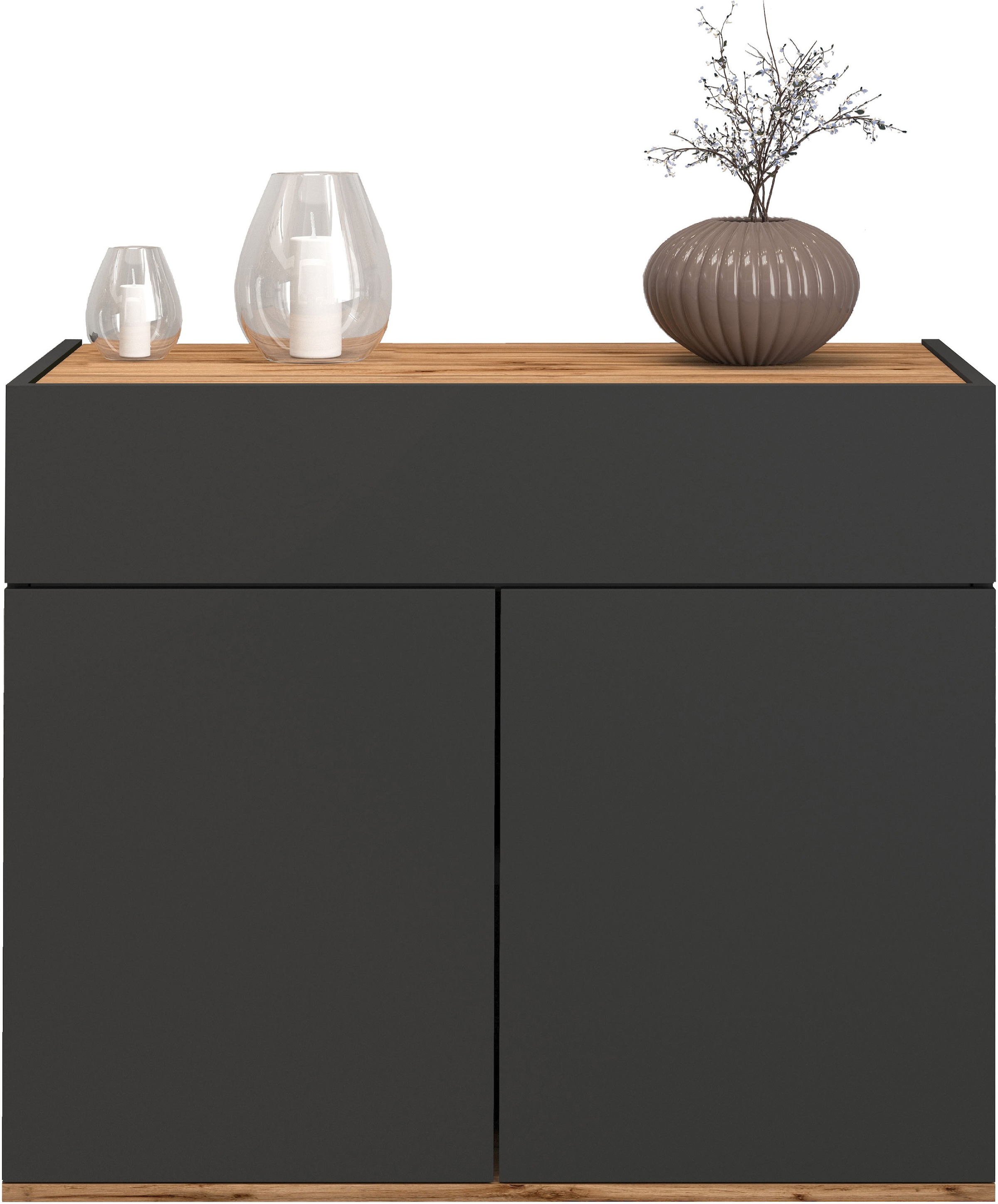 INOSIGN Sideboard »Garda, Kommode, Schrank, Kredenz«, 2 Türen, 1 Schublade,grifflos Breite 80,9 cm