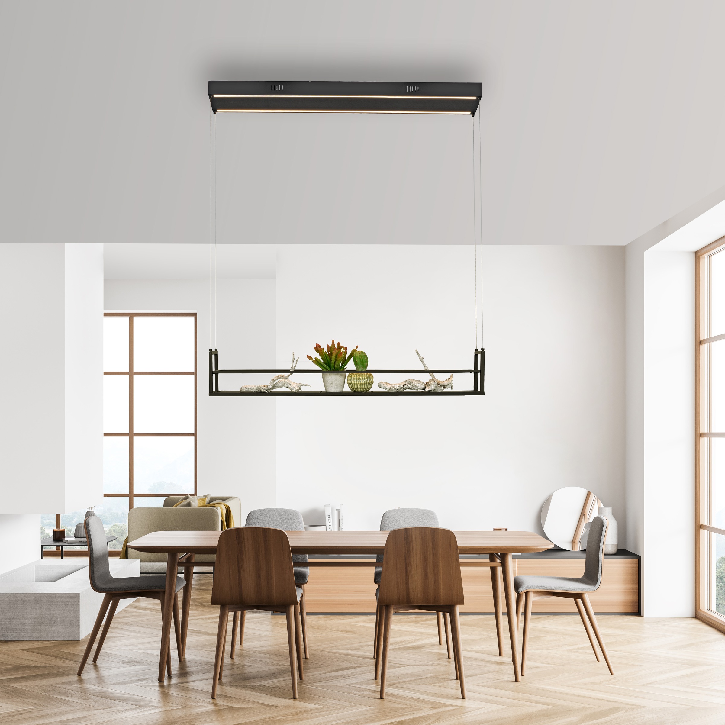 JUST LIGHT LED Deckenleuchte »SONTURA« LED-Board 1 Stk. Warmweiß Getrennt s günstig online kaufen