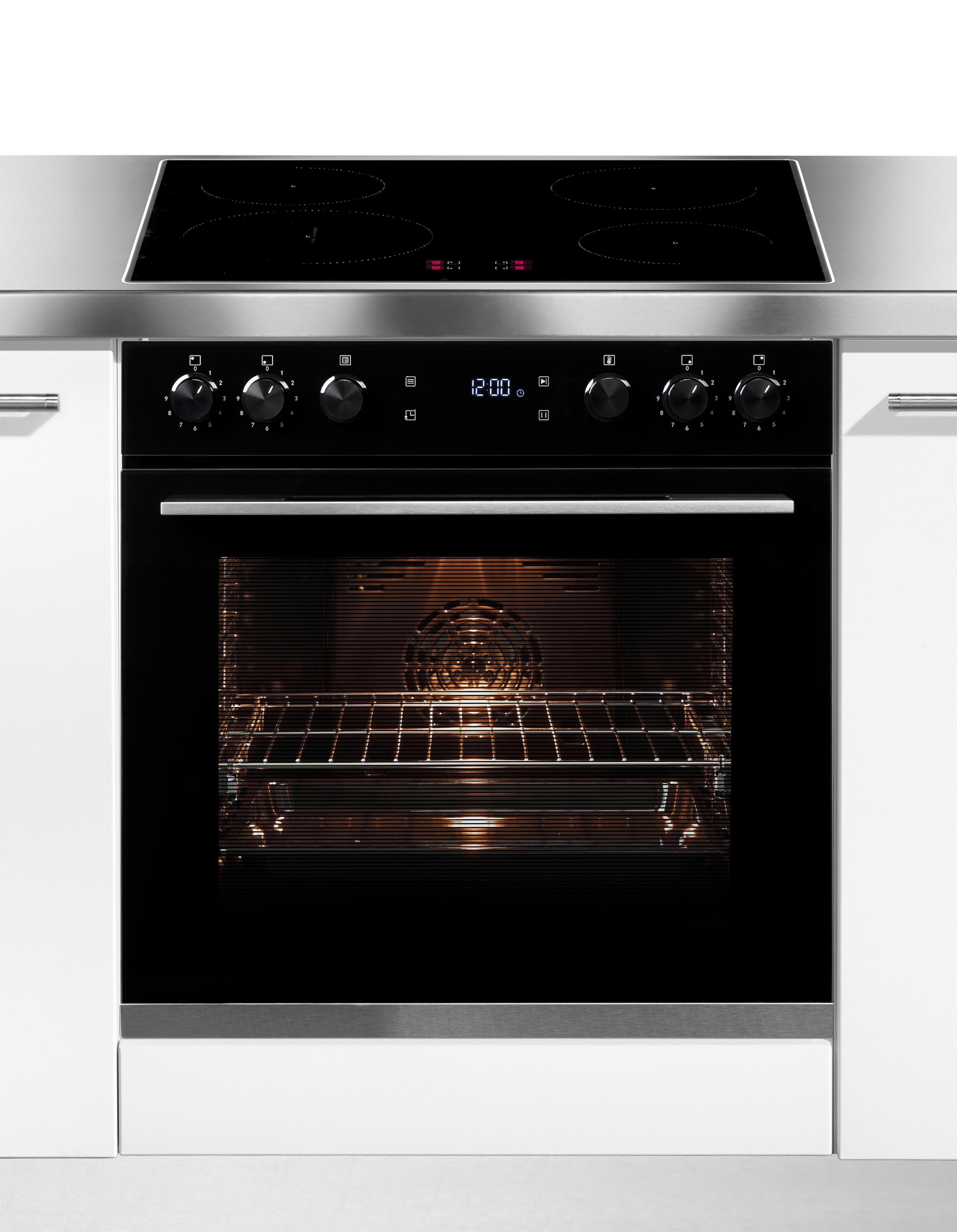 Hanseatic Induktions Herd-Set »HBCO7210A1+HI46074CA«, Das Wasser sehr schnell zum Kochen bringen, dank Induktion