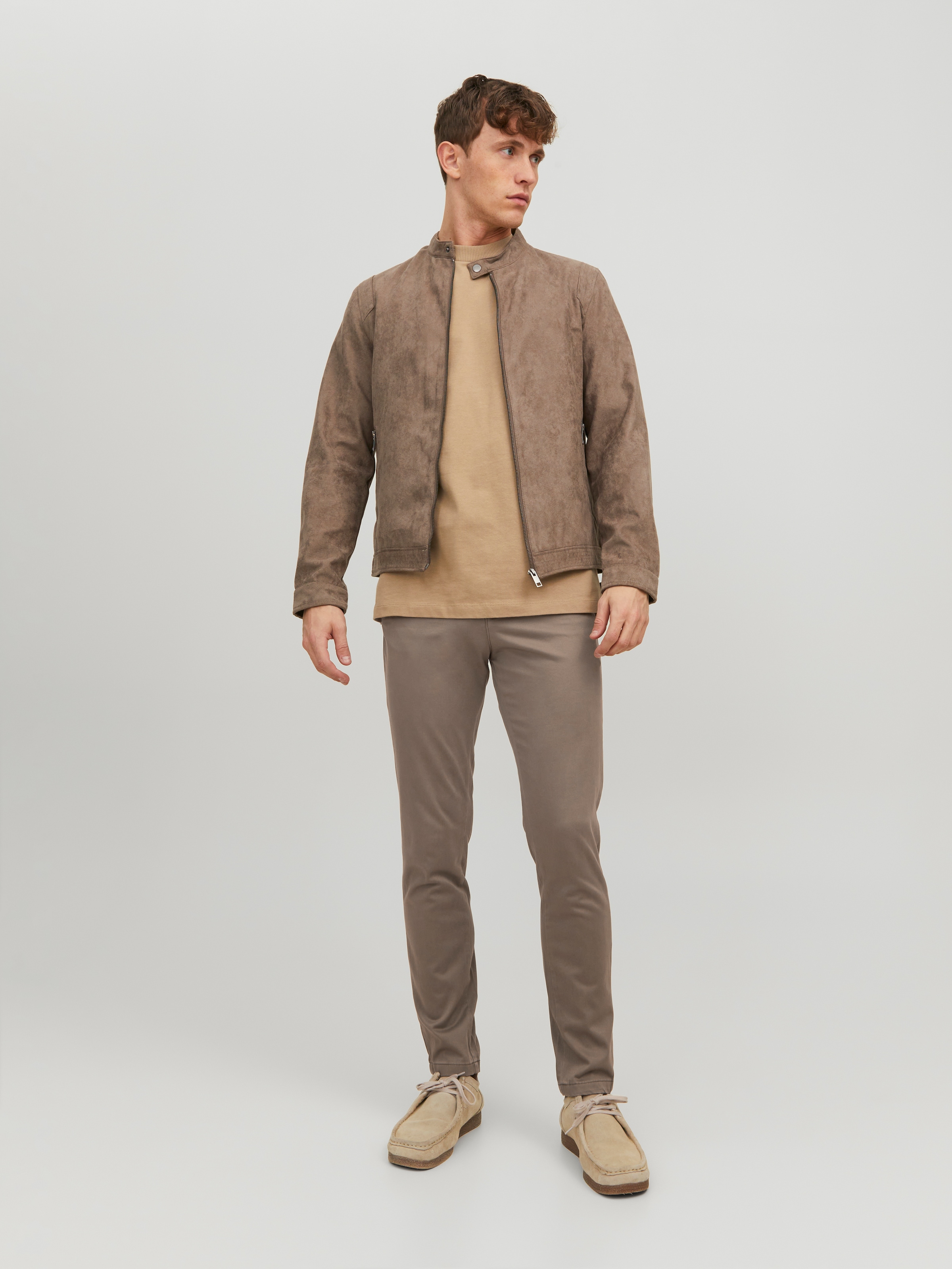 Jack & Jones Chinohose »JJIMARCO mit Badge und hohem Tragekomfort«  unifarben, modisch, slim fit, Baumwollmischung