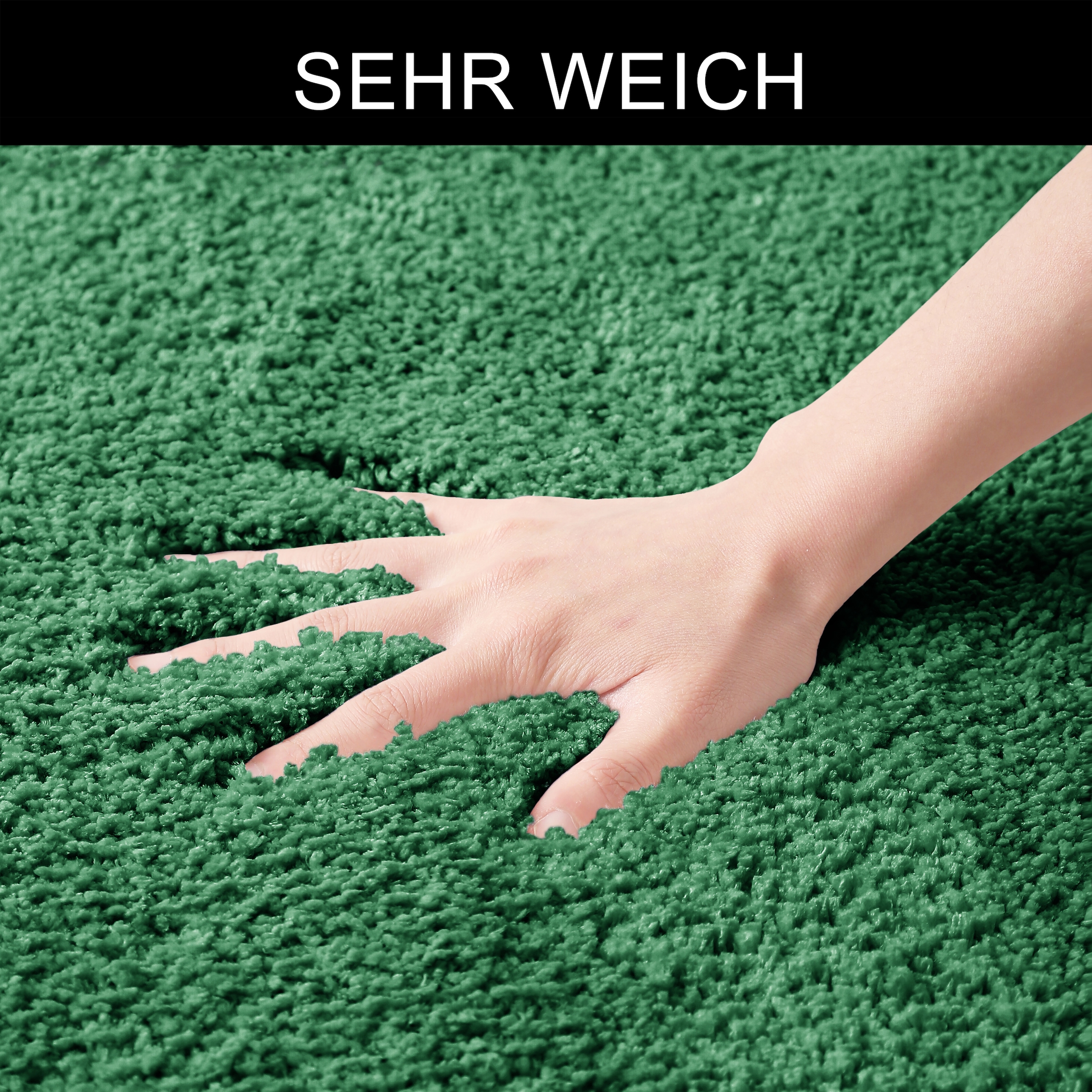 my home Badematte »Inga, Badezimmer Teppich, Badvorleger« Höhe 20 mm rutschhemmend beschichtet fußbodenheizungsgeeignet | schnell trocknend | strapazierfähig Badteppich, unifarben, weich, als halbrund und rechteckig erhältlich