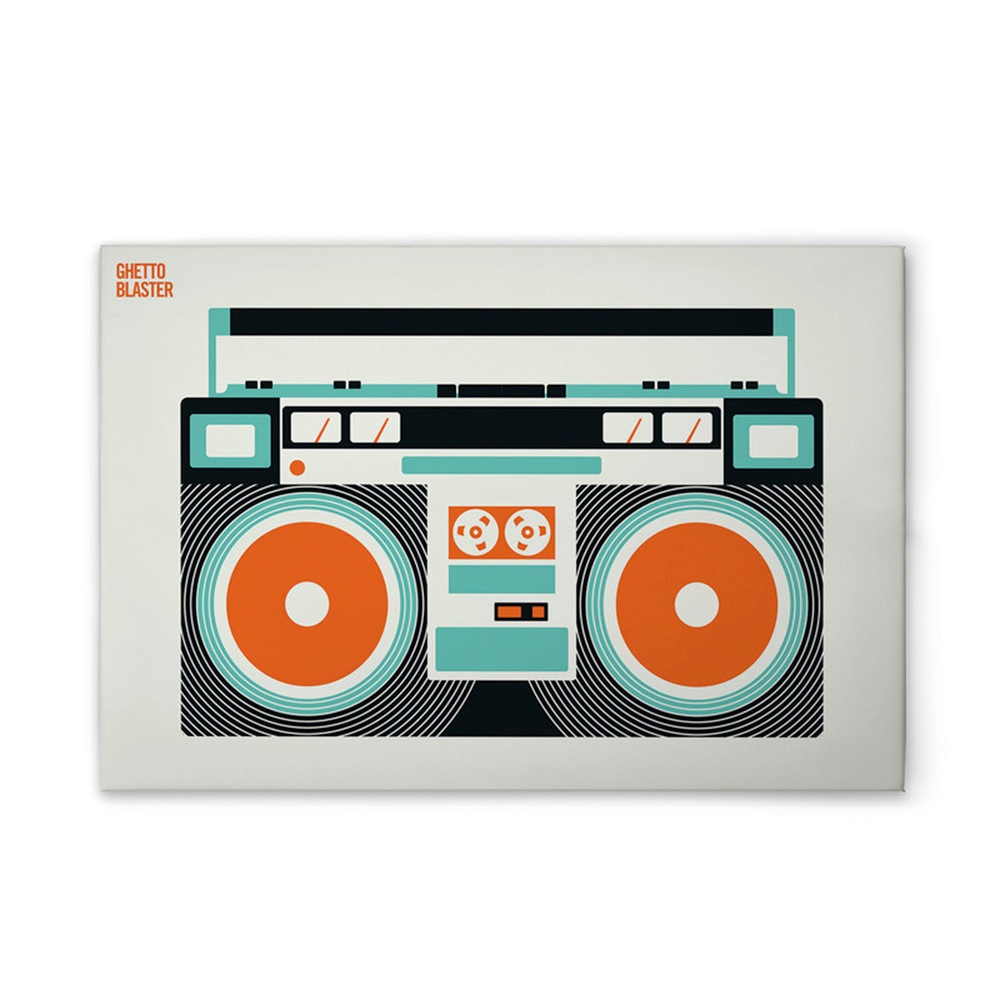 A.S. Création Leinwandbild »Ghetto Blaster - Wandbild Creme Schwarz Keilrah günstig online kaufen