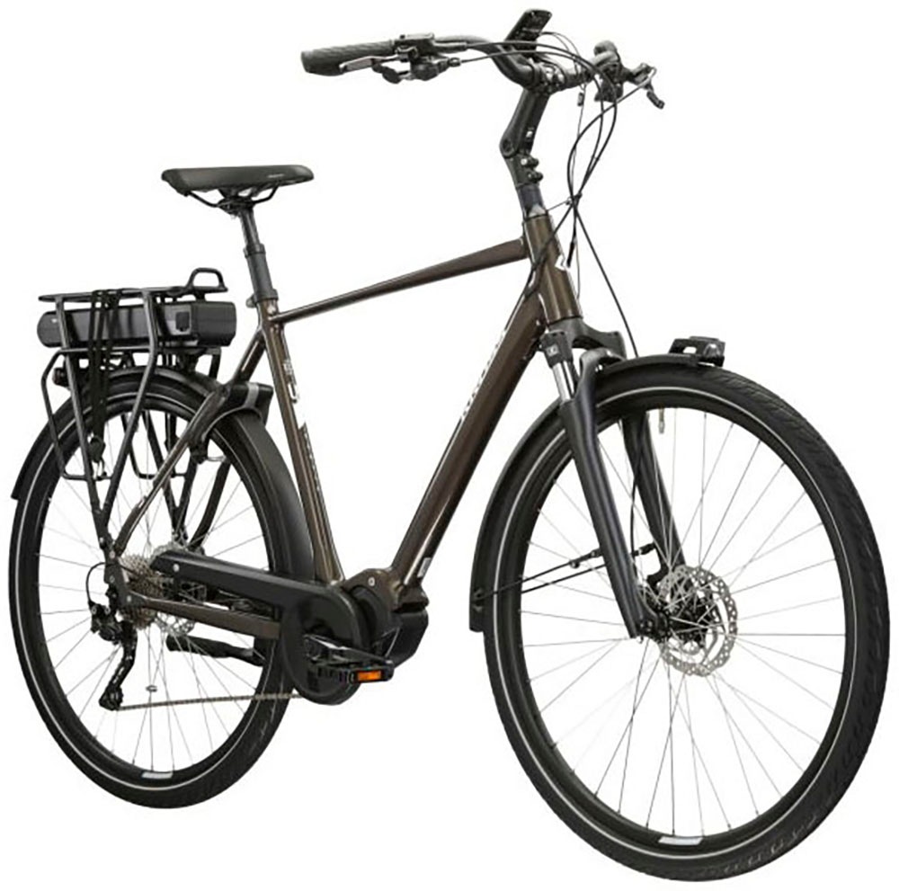 Kross E-Bike »E-Citybike Sentio Hybrid 3.0 28 Zoll braun«, 7 Gang, Shimano, DEORE T6000, Mittelmotor 250 W, Pedelec, Elektrofahrrad für Damen und Herren