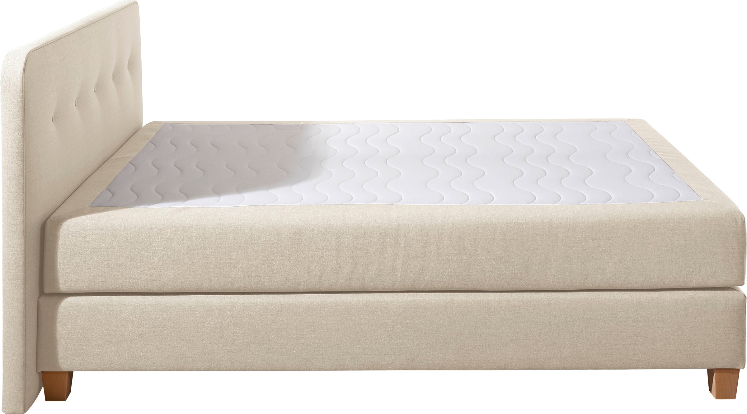 Home affaire Boxspringbett »Fargo«, in Überlänge 220 cm, mit Topper, 3 Ausführungen, 4, Breiten