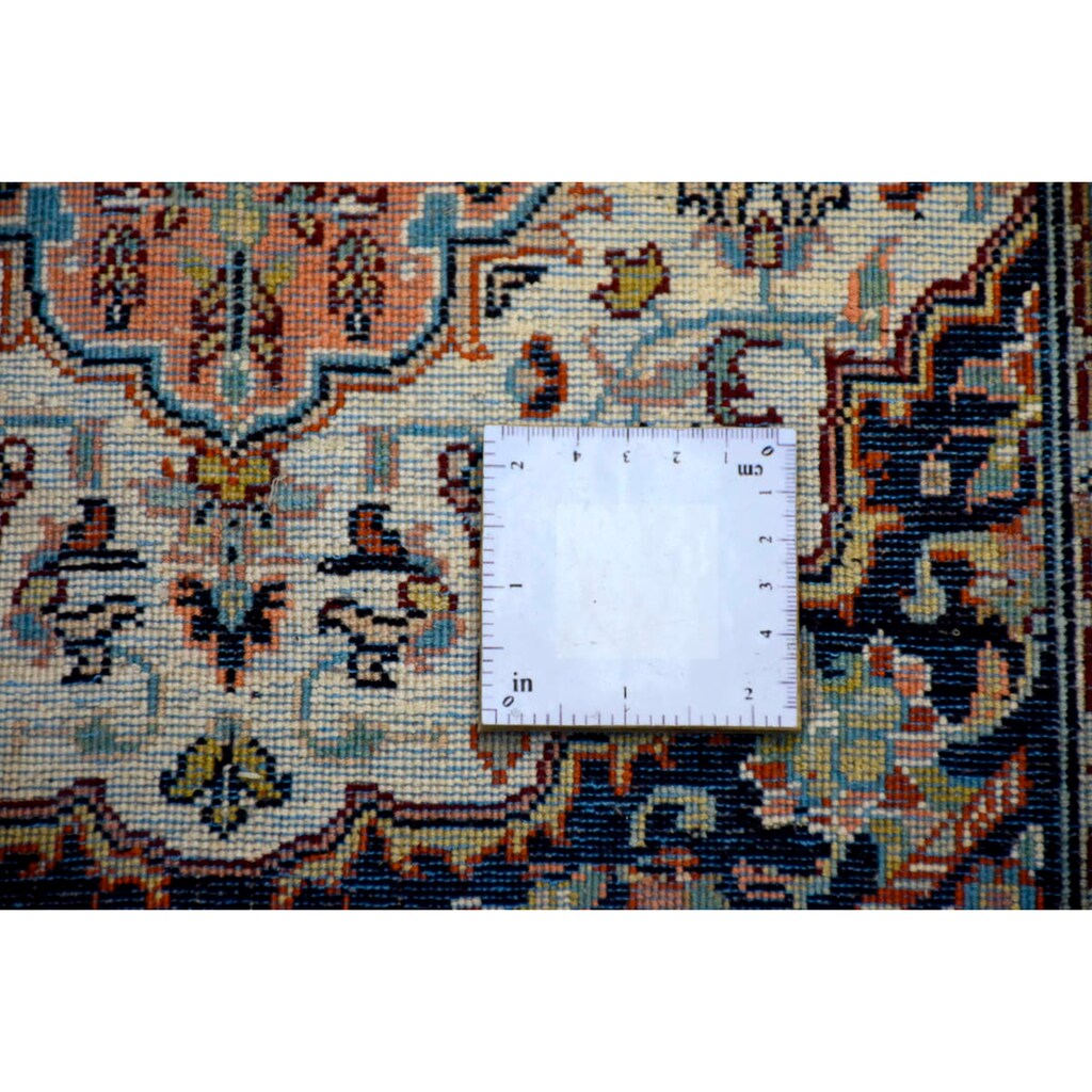 Kayoom Seidenteppich »Boxes 2776«, rechteckig, 10 mm Höhe, Einzelstück mit Zertifikat, Wohnzimmer