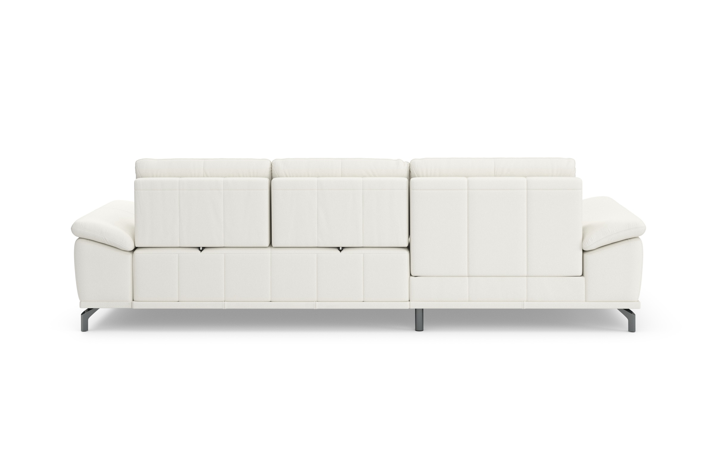 Places of Style Ecksofa Costello, mit Sitztiefenverstellung und Armlehnfunktion, incl. 3 Nierenkissen