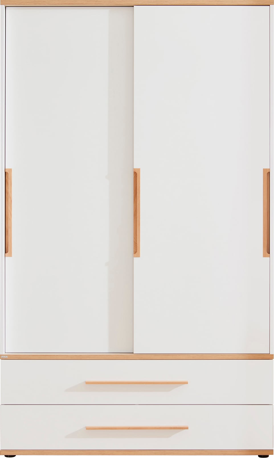 PAIDI Kleiderschrank »YOLANDA 2T2S schmal«, Schiebetüren mit hochwertigen Aluminiumschienen, 2 Schubladen