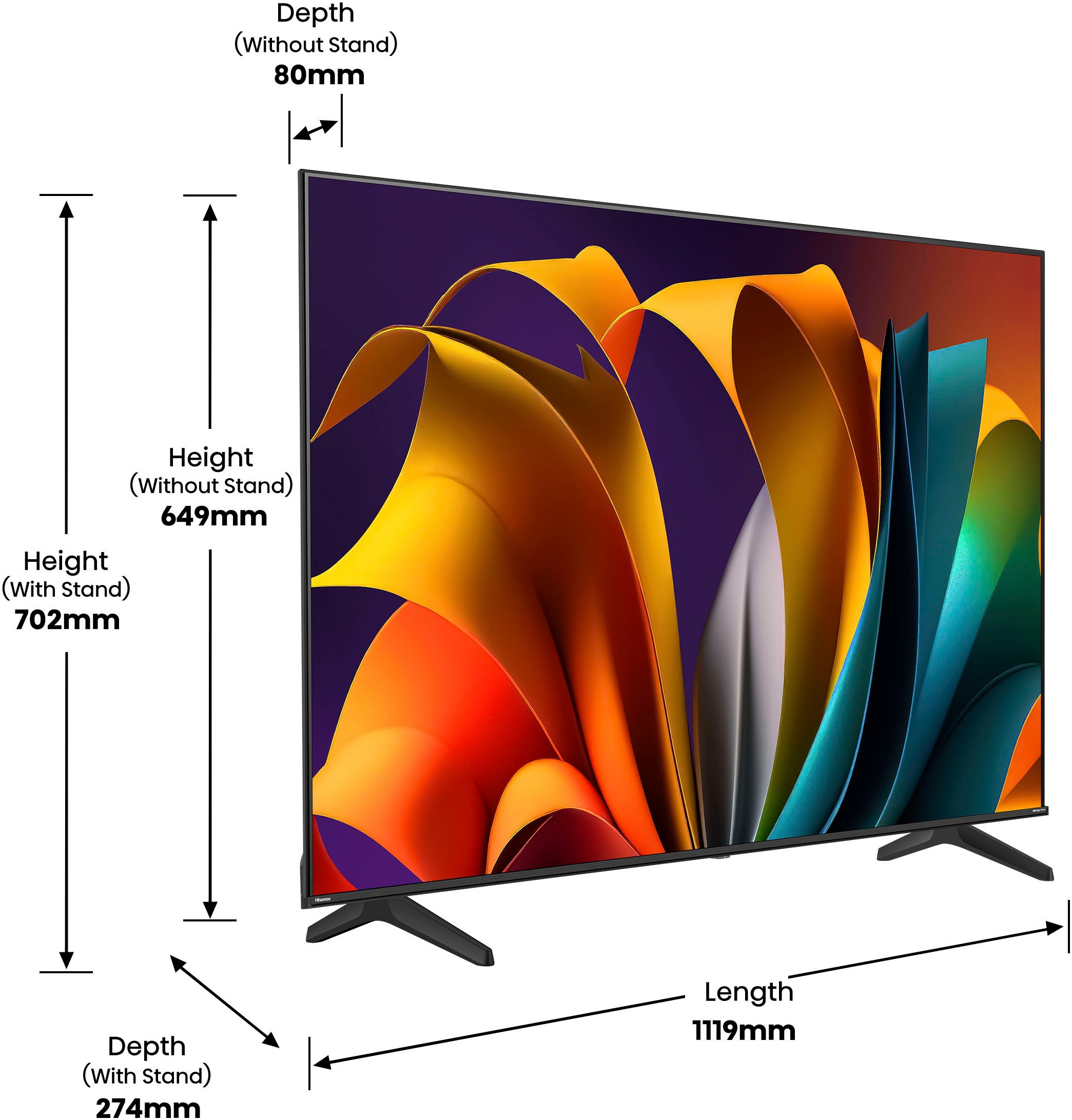 Hisense LED-Fernseher »50E6NT«, 4K Ultra HD, Smart-TV, 4K UHD