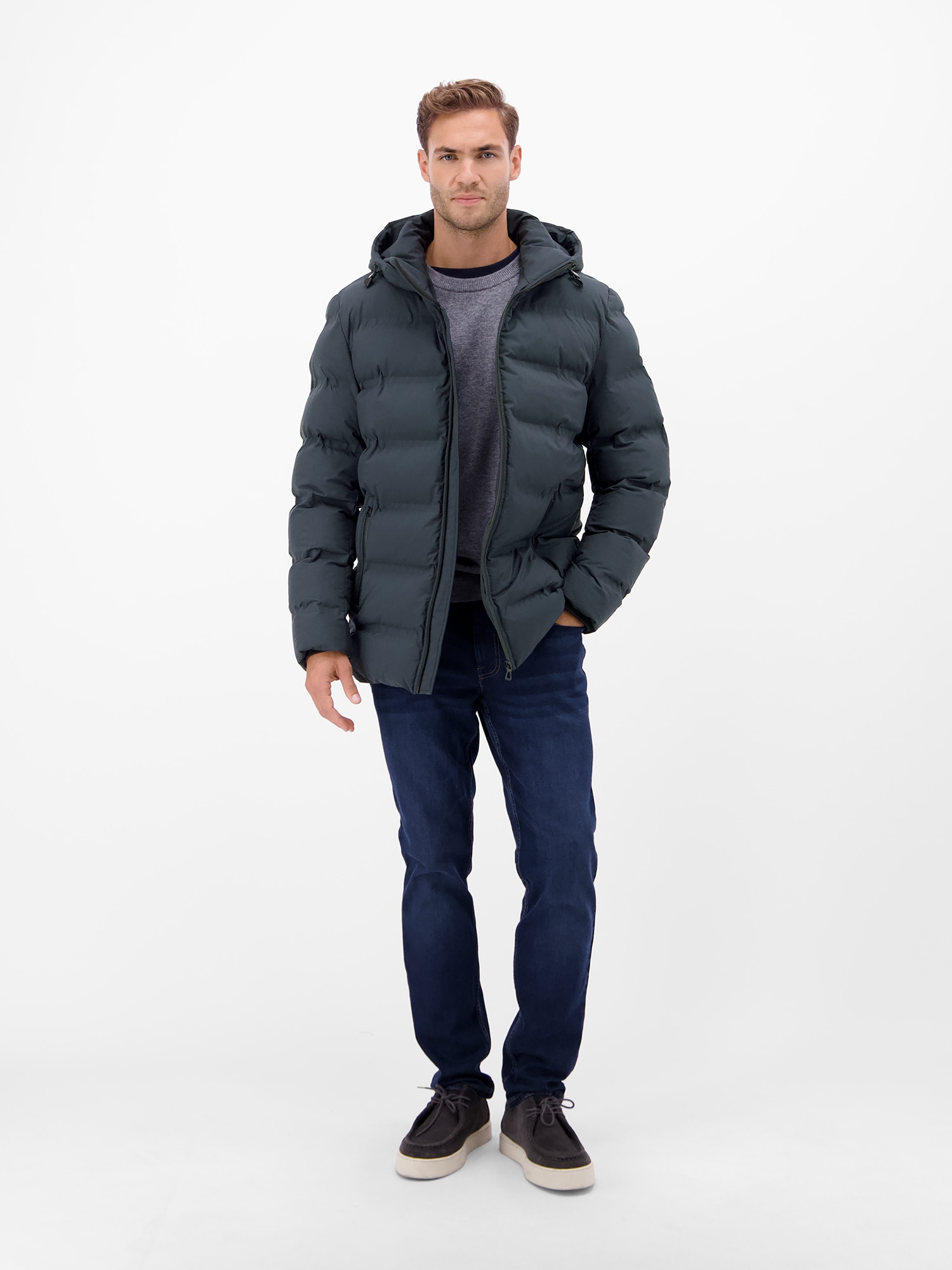 LERROS Winterjacke »LERROS Herren Winterjacke - smart und unkompliziert« mit Kapuze Wasserabweisend