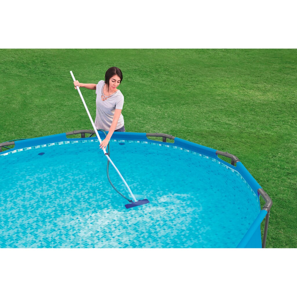 Bestway Poolbodensauger »Flowclear™«, Poolpflege Set mit Kescheraufsatz
