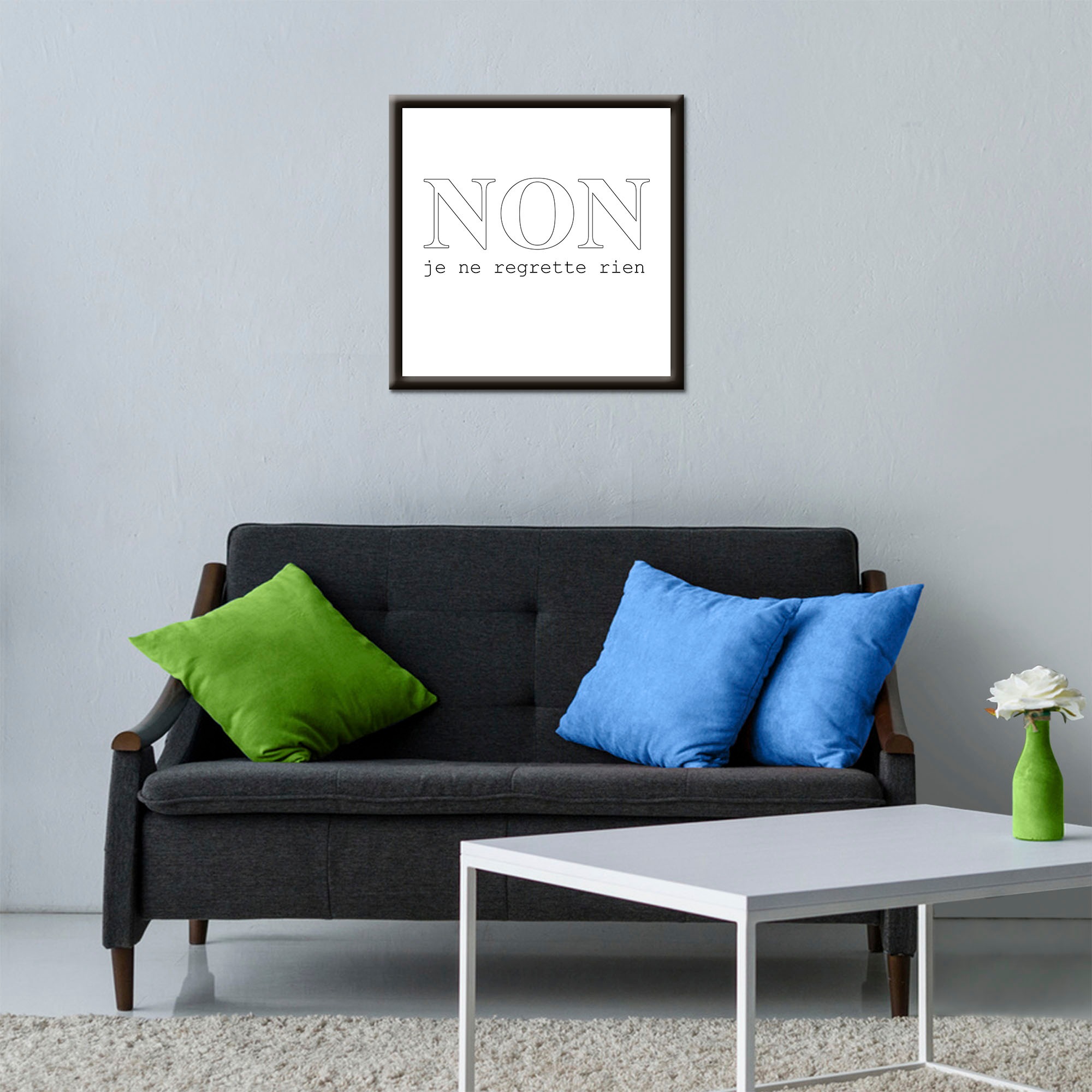 Artland Wandbild »Nein, ich bereue nichts«, Sprüche & Texte, (1 St.) günstig online kaufen
