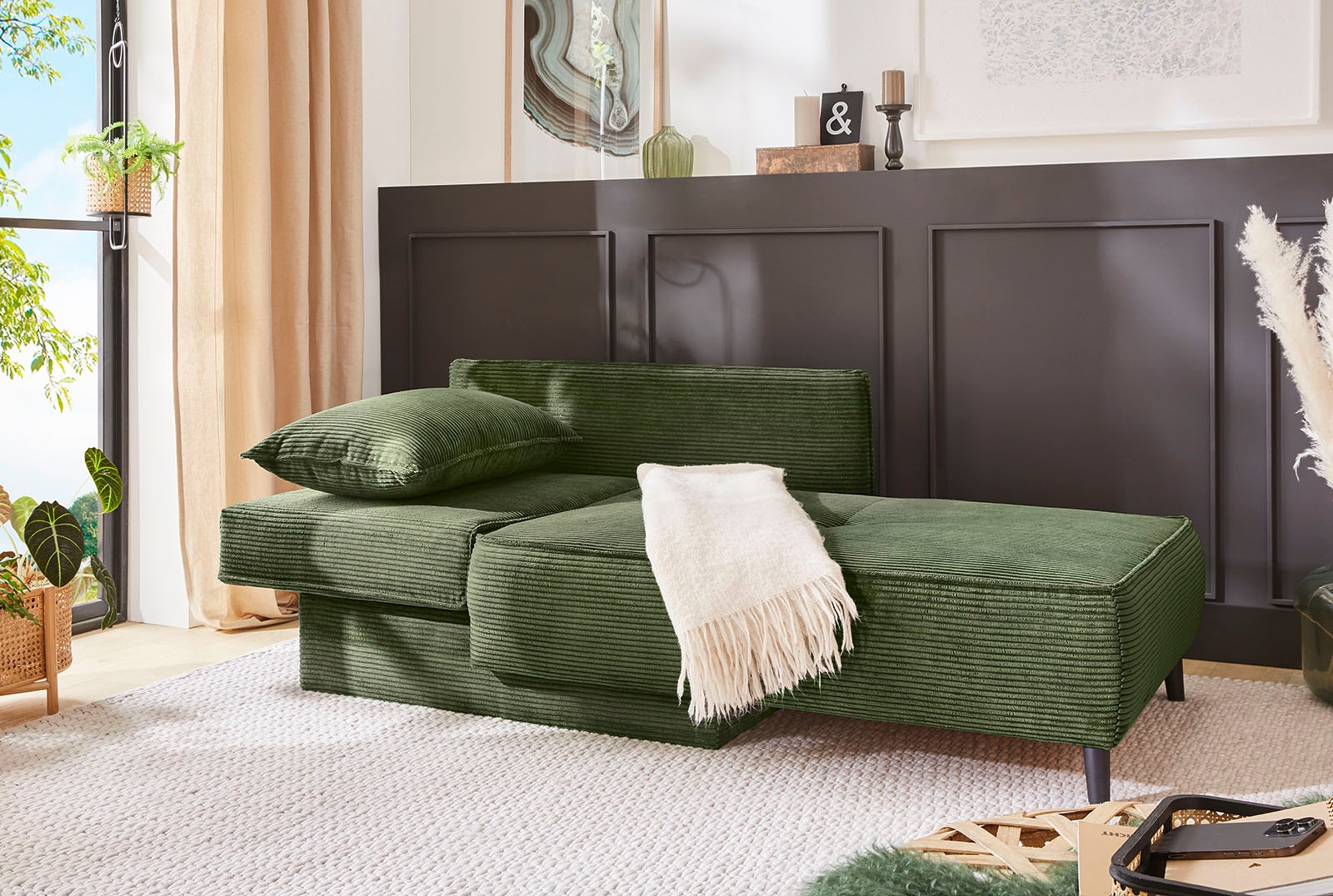 Jockenhöfer Gruppe Recamiere "Rex, B: 155 cm, Liegefl. 88x200 cm" mit Bettf günstig online kaufen