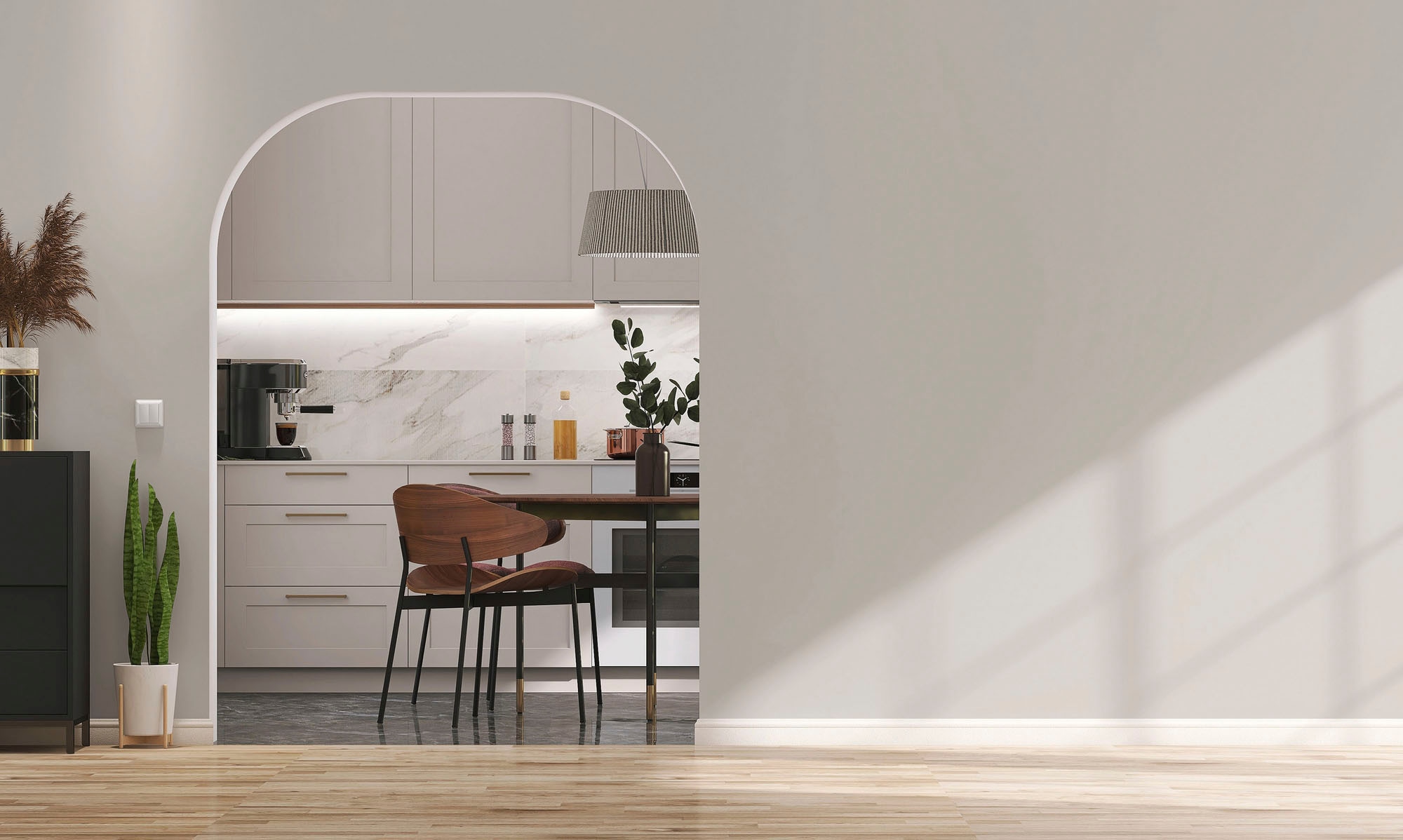 A.S. Création Wandfarbe »Premium Innenwandfarbe PURO Tuchmatt creamy grey« ideal für Wohnzimmer, Schlafzimmer, Flur und Küche, Farbwelt Grau