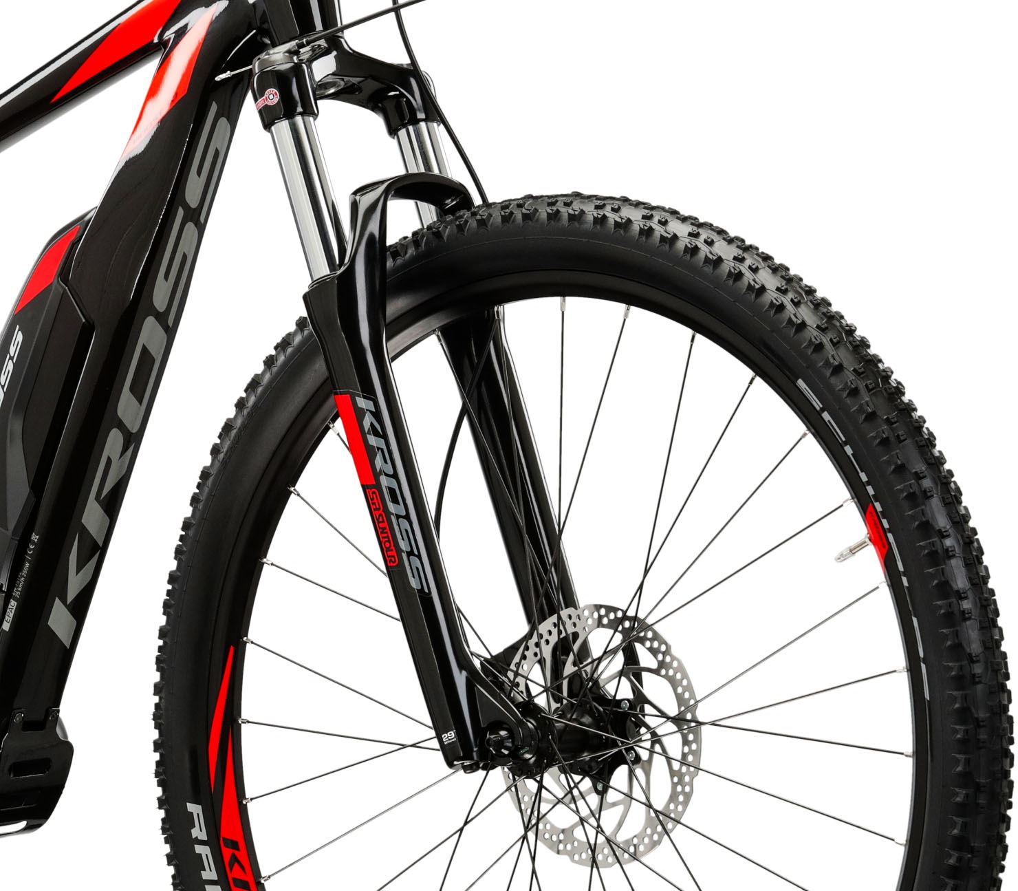 Kross E-Bike »E-MTB Level Boost 1.0 504 29 Zoll schwarz«, 10 Gang, Shimano, DEORE M6000, Mittelmotor 250 W, Pedelec, Elektrofahrrad für Damen und Herren