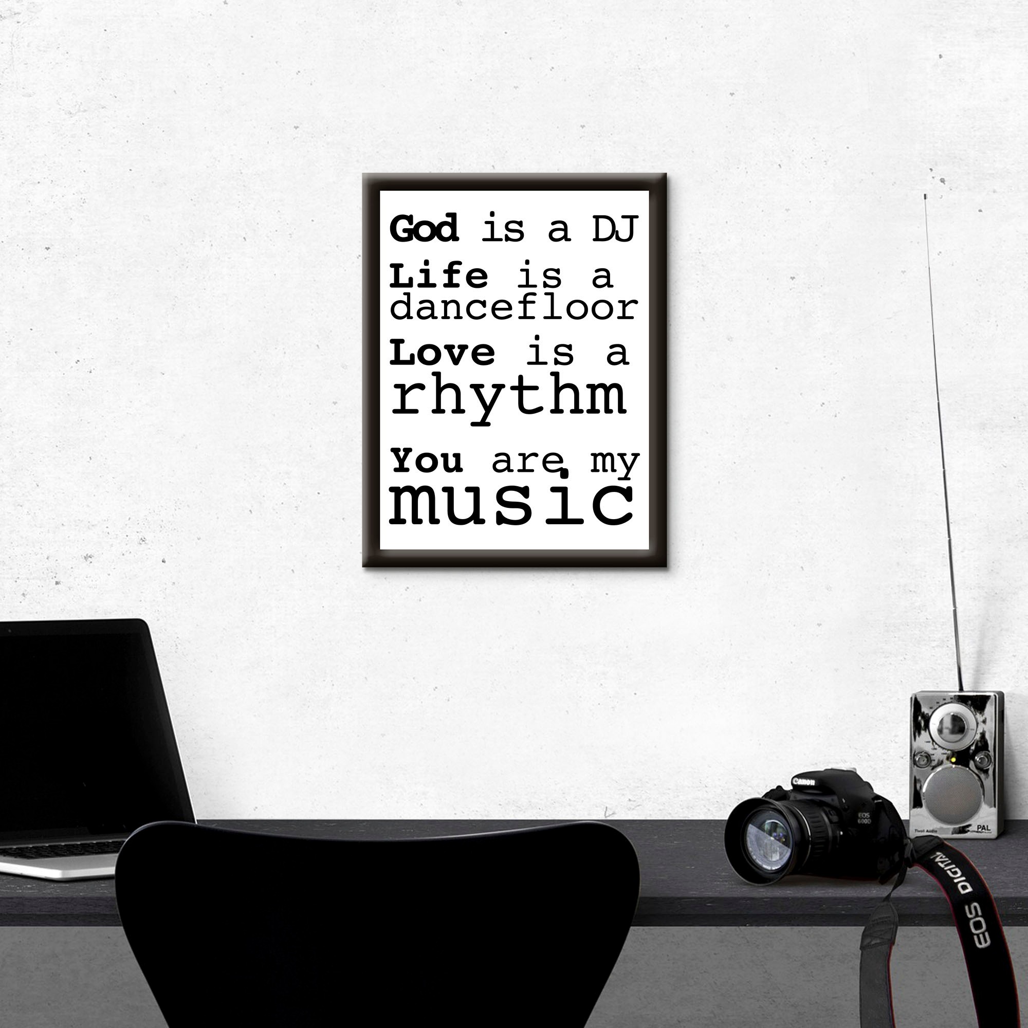 Artland Wandbild »Du bist meine Musik«, Sprüche & Texte, (1 St.)
