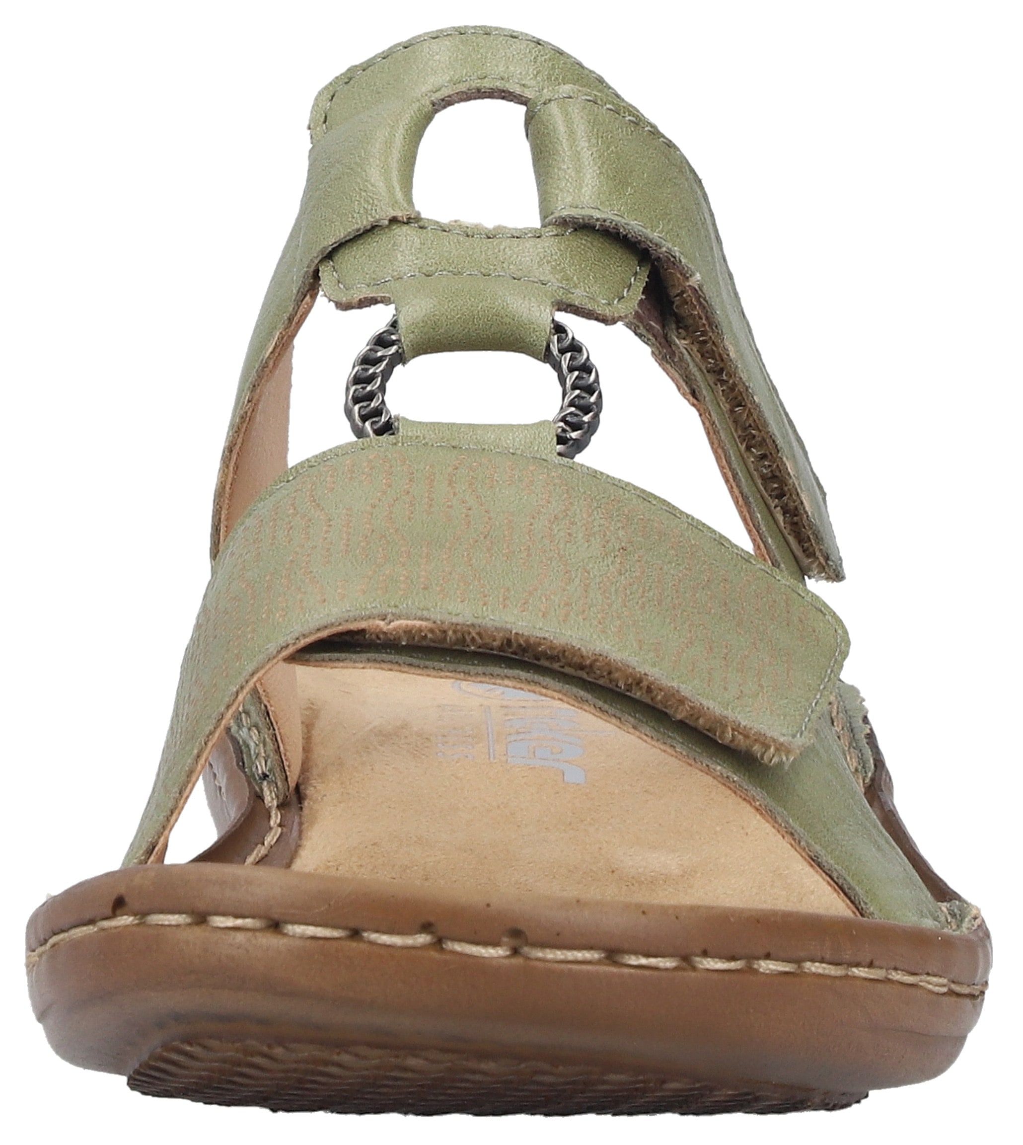 Rieker Pantolette  Sommerschuh, Strandschuh, Klettschuh mit Perforation
