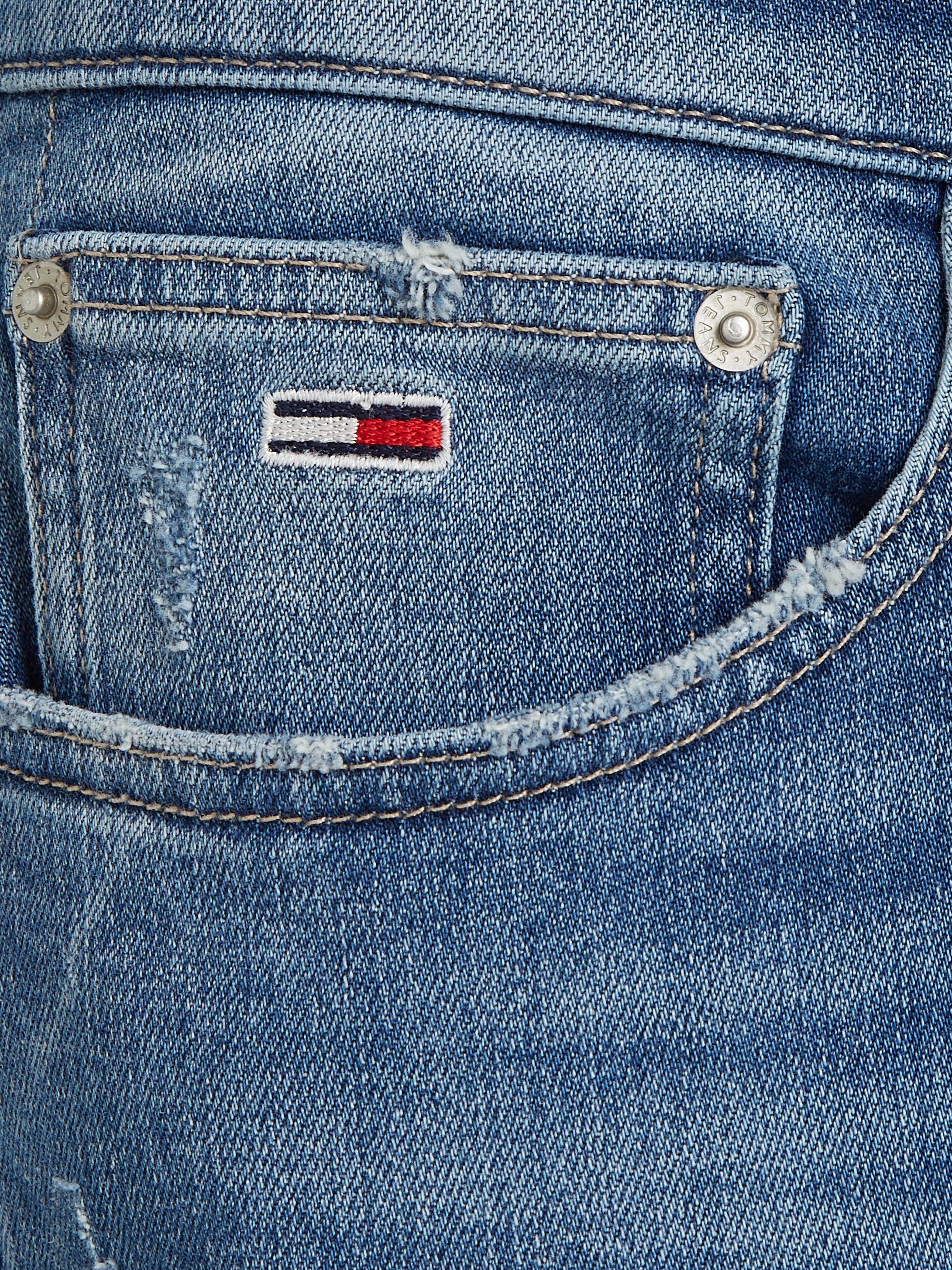 Tommy Jeans Slim-fit-Jeans »Scanton Slim Denim«, Destroyed-Effekt, verschieden Waschungen