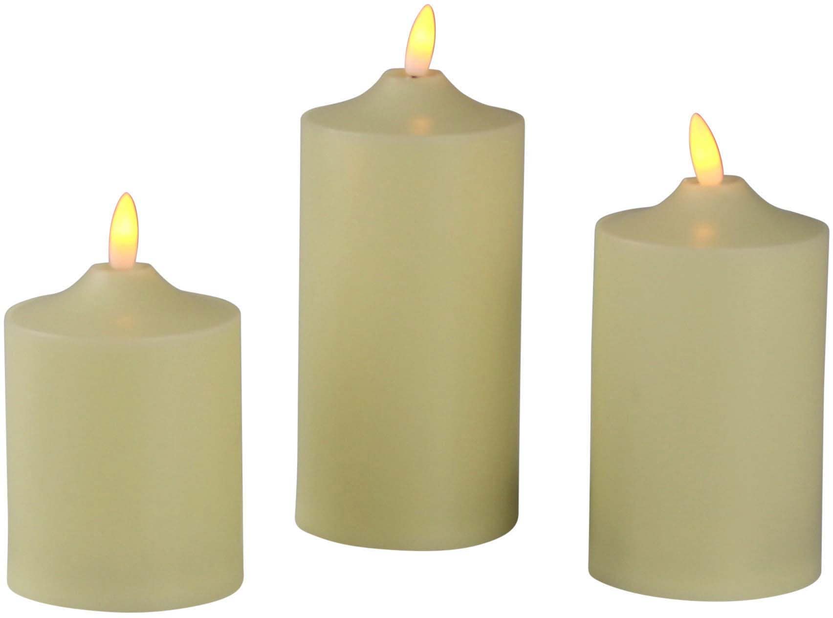 AM Design LED-Kerze mit beweglicher LED-Flamme, creme günstig online kaufen