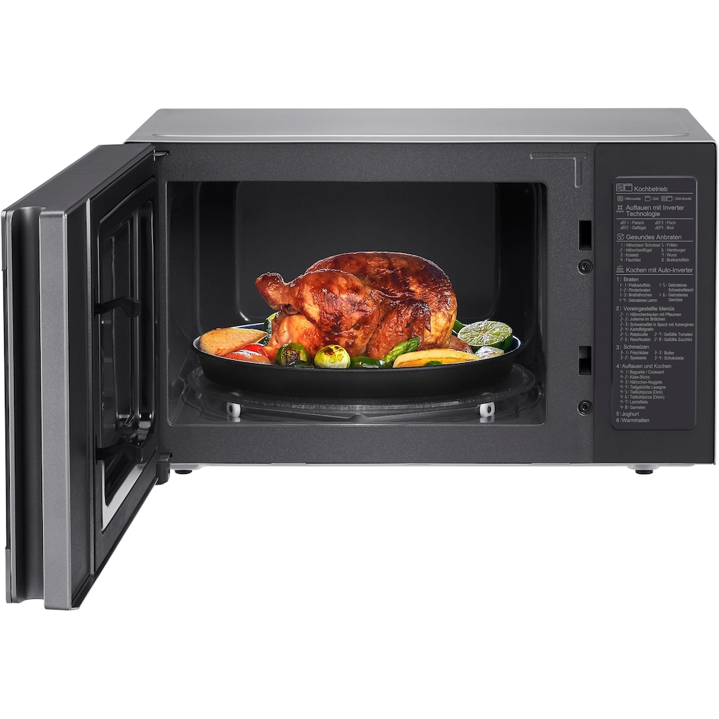 LG Mikrowelle »MH 6565 CPS«, Grill, 1000 W, Smart Inverter Technologie, echte Glasfront