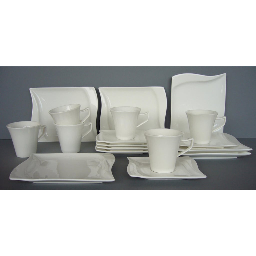 van Well Kaffeeservice »Geschirr-Set, Service Harmony«, (Set, 18 tlg.)