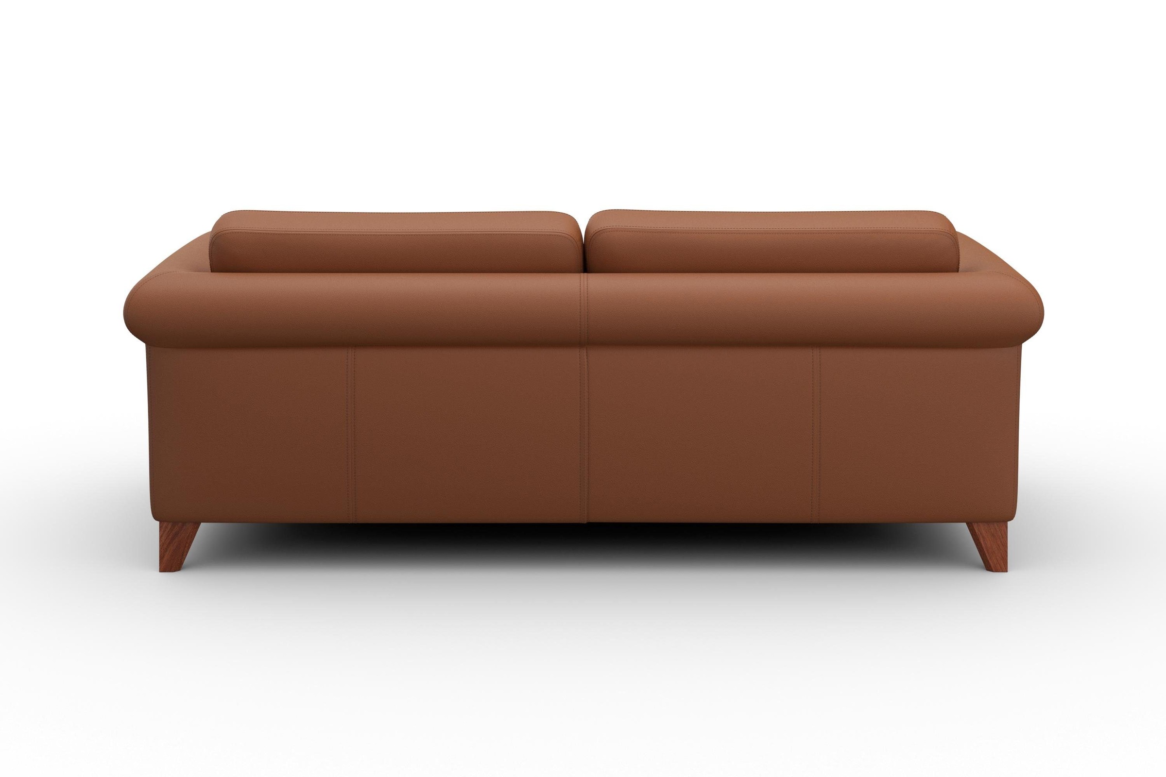 machalke® 3-Sitzer »amadeo«, Ledersofa mit geschwungenen Armlehnen, Breite 213 cm