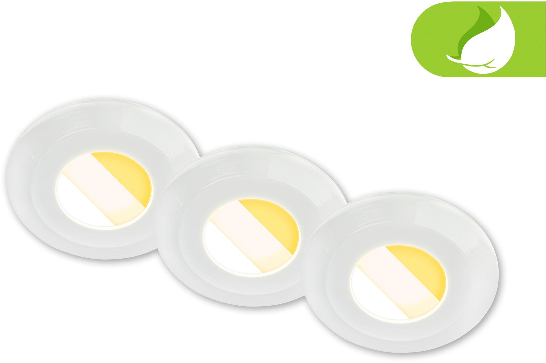 Briloner Leuchten LED Einbauleuchte, 3er-Set, LED fest integriert günstig online kaufen