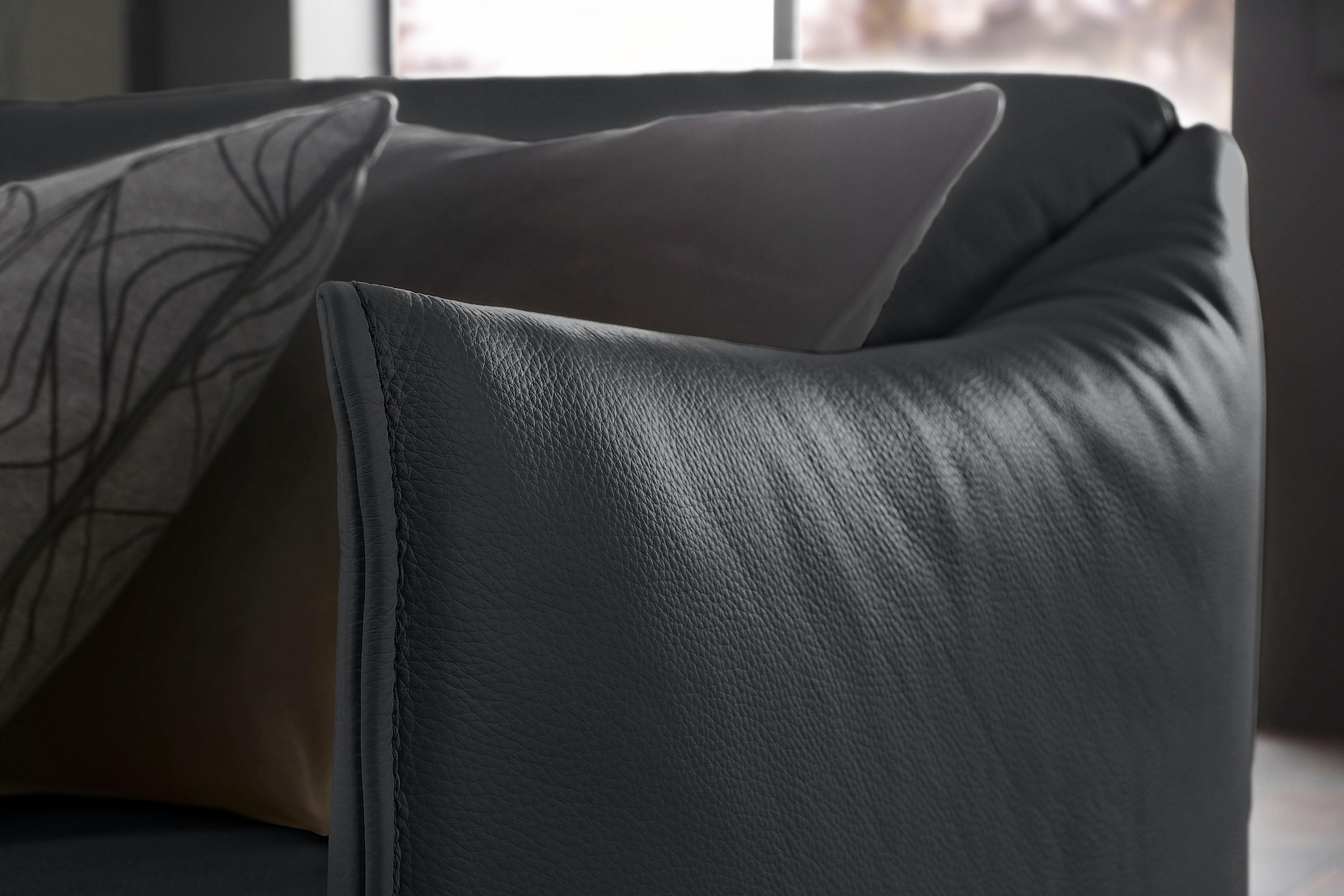 W.SCHILLIG 3-Sitzer »sally« mit Metallfüßen in Silber matt, Breite 224 cm