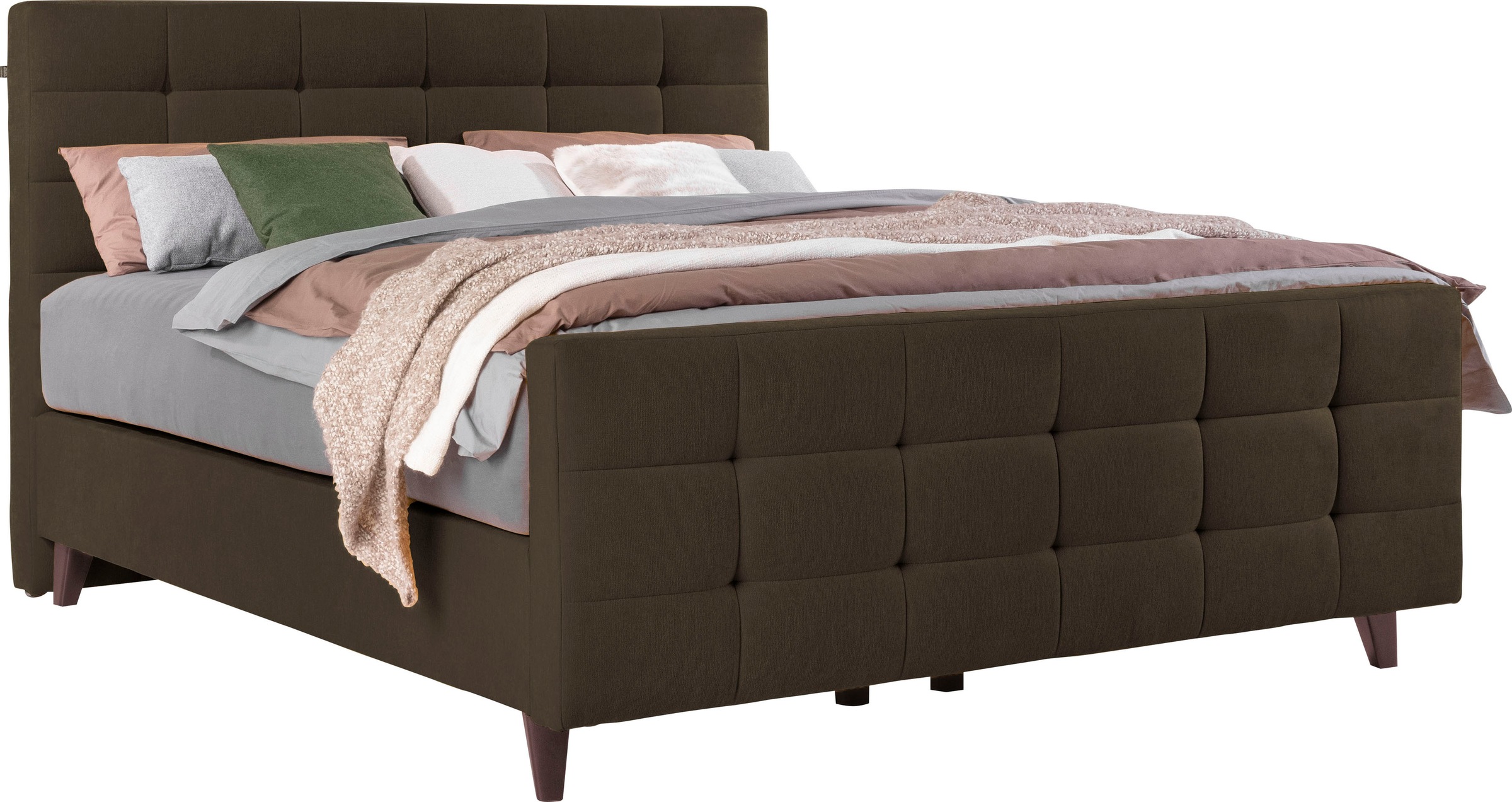 alina Boxspringbett »Dory« inklusive Matratze und Topper, mit Fußteil günstig online kaufen