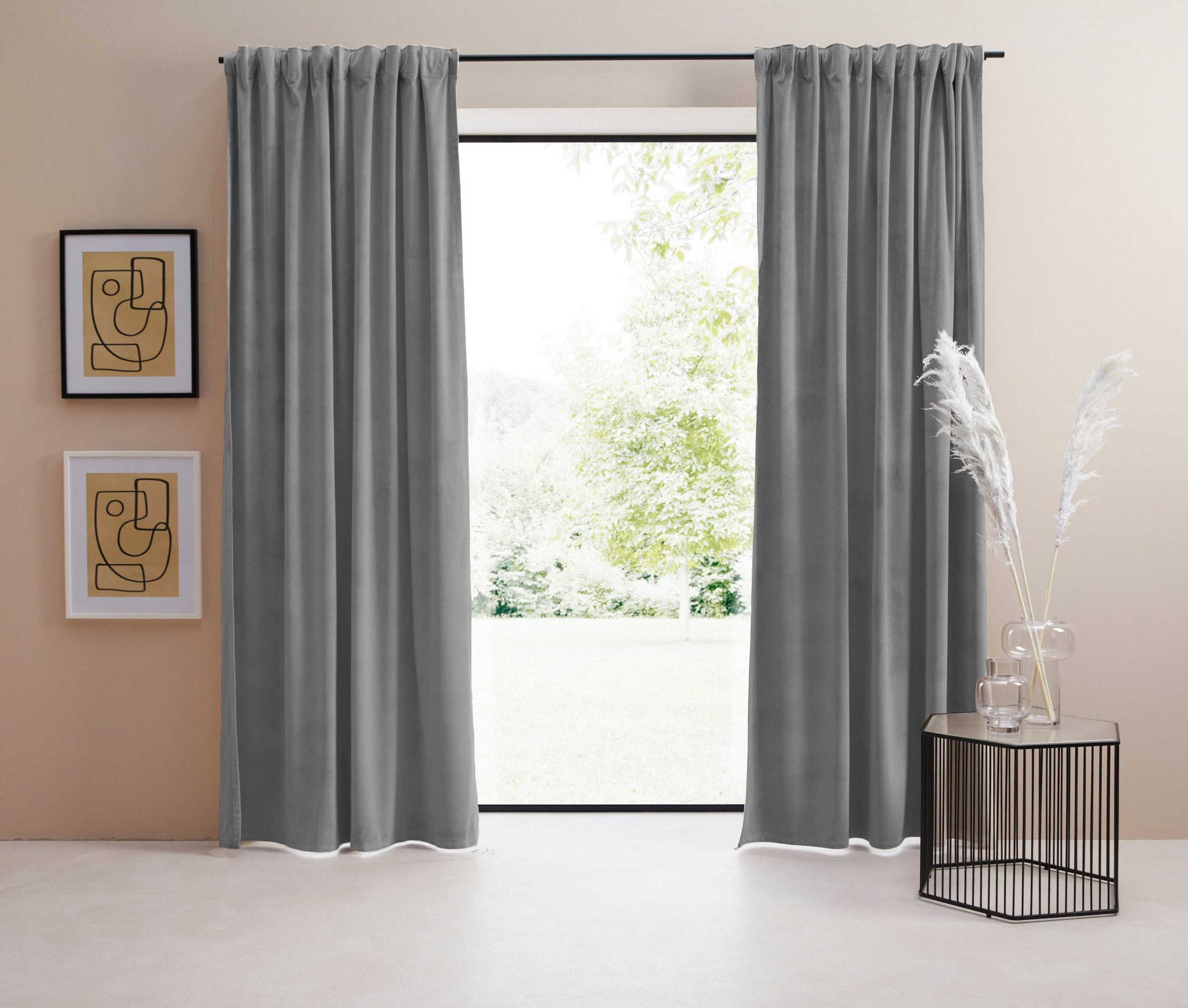 LeGer Home by Lena Gercke Vorhang »Samt Ladina« Multifunktionsband 1 Stk. t günstig online kaufen