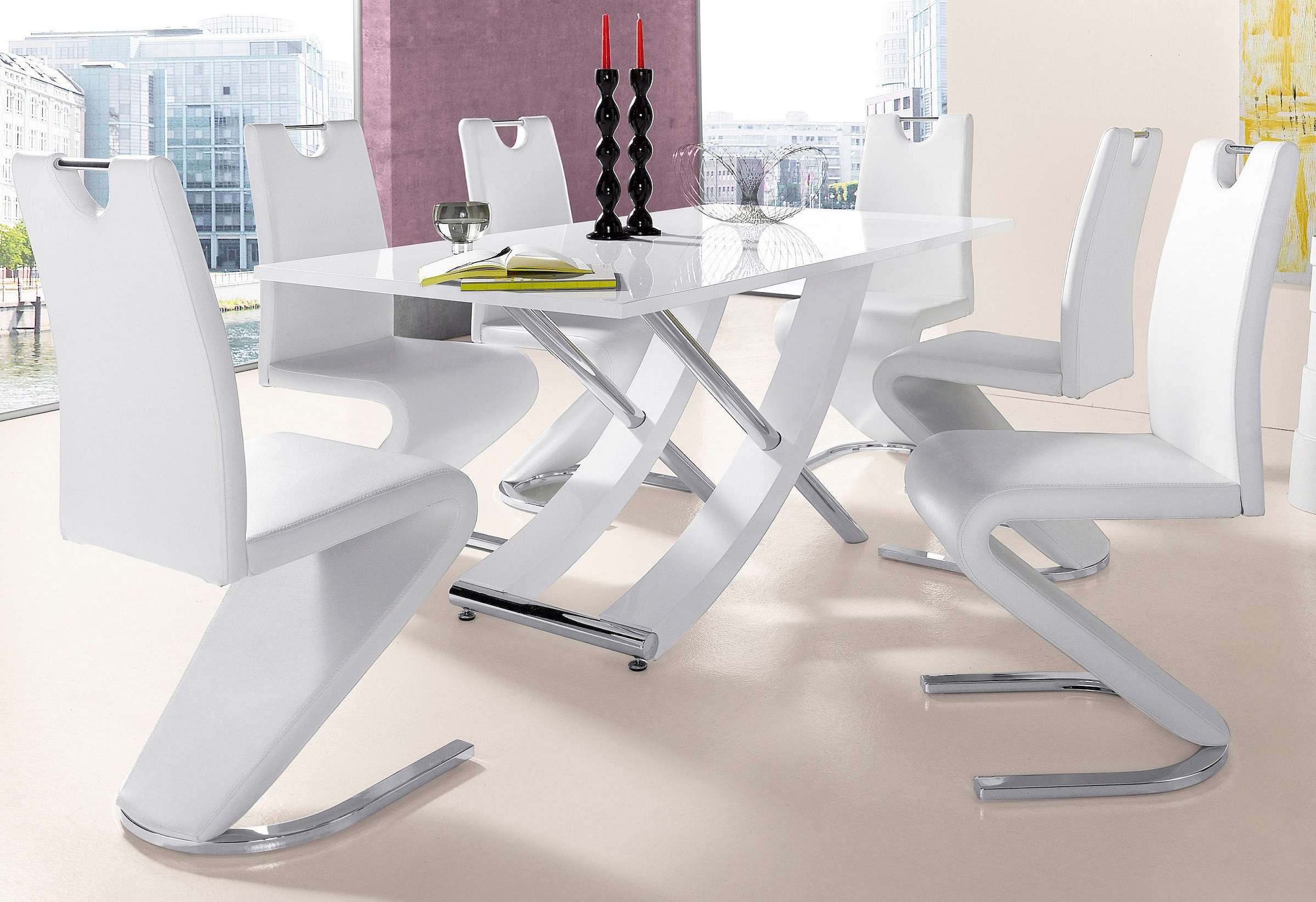 INOSIGN Esstisch »Kaleo, TOPSELLER!«, (Tisch, Esstisch), Breite 160 cm, modernes Design, stabil, Hochglanz