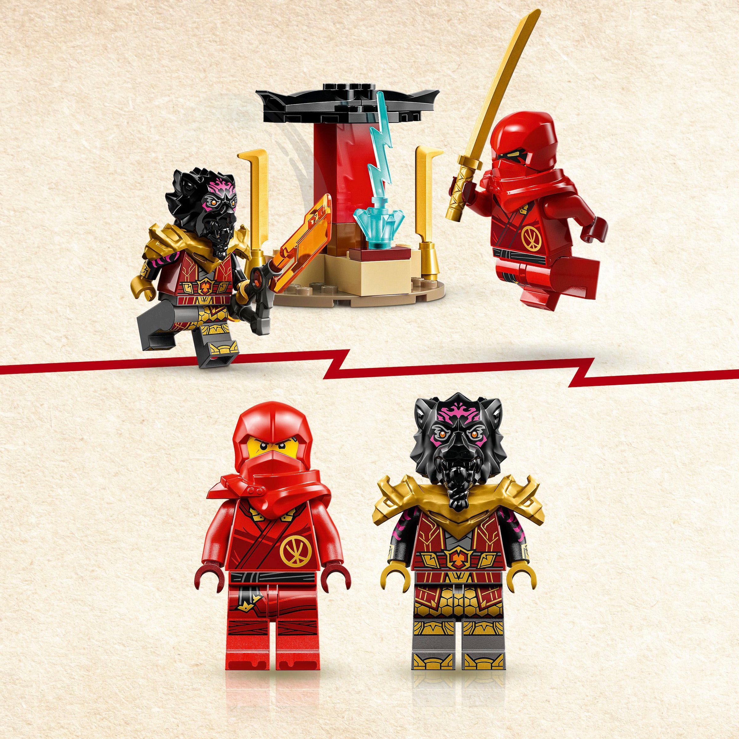 4. Bild von LEGO® Konstruktionsspielsteine »Verfolgungsjagd mit Kais Flitzer und Ras' Motorrad (71789)«, (103 St.), LEGO® NINJAGO; Made in Europe