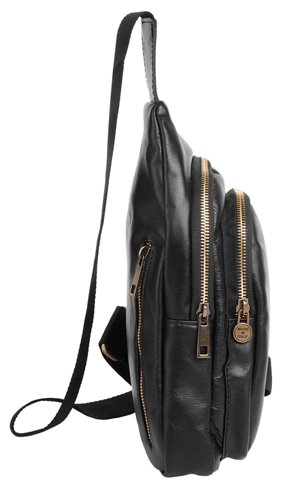 Piké Umhängetasche, echt Leder, Made in Italy