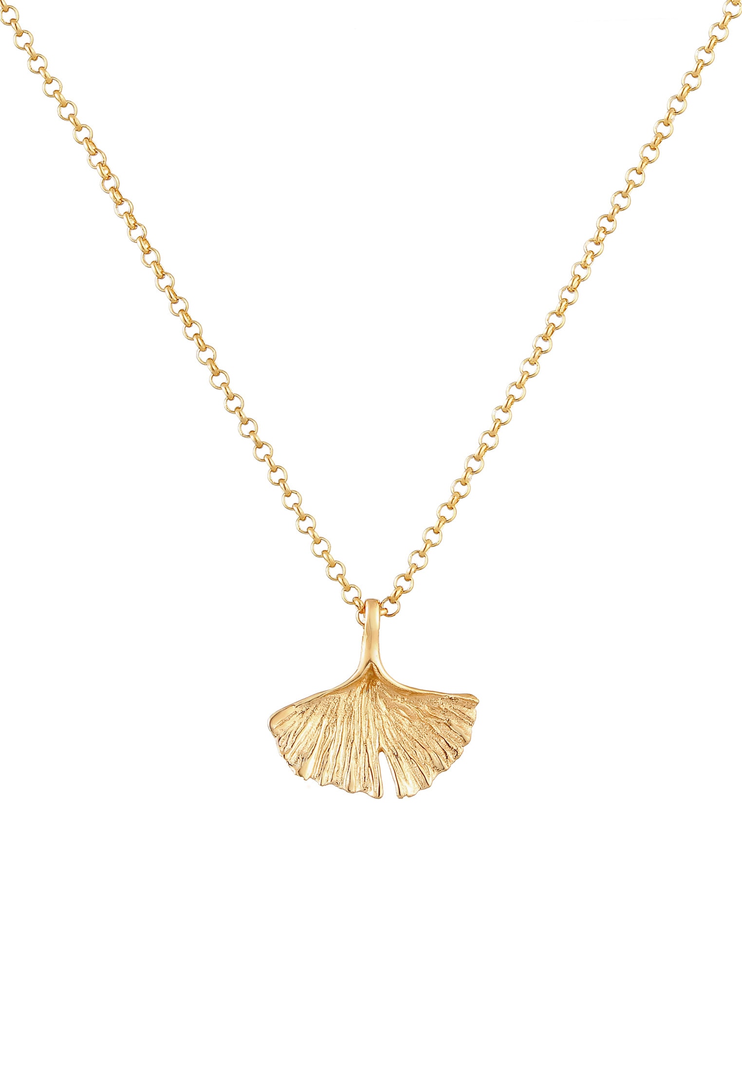 Elli Kette mit Anhänger »Ginkgo Blatt Anhänger 925 Sterling Silber«