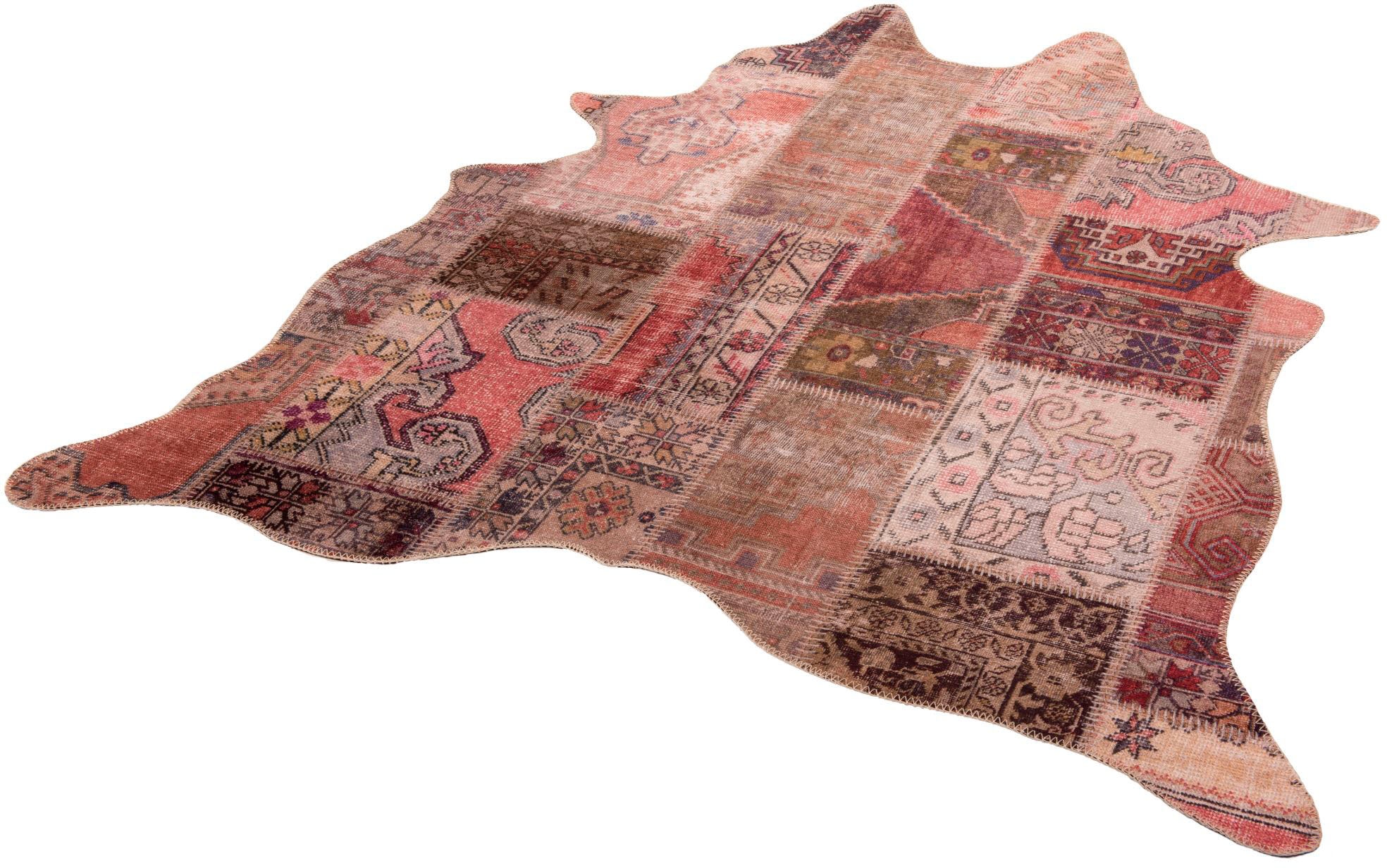 Gino Falcone Fellteppich »Elena 73« fellförmig 3 mm Höhe Kunstfell, bedruck günstig online kaufen