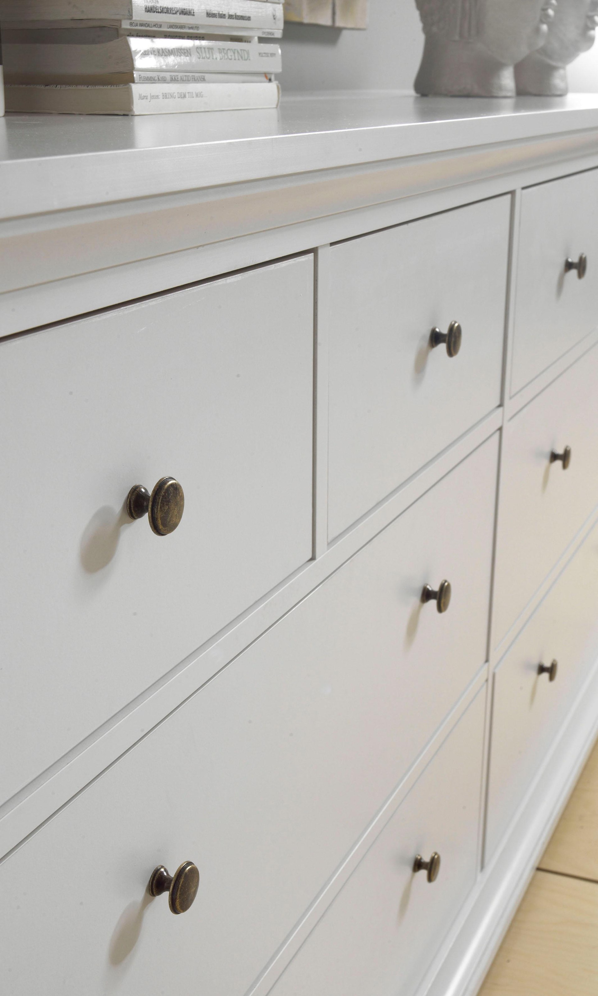 Home affaire Kommode »Paris, Aufbewahrung, Schubladenschrank, Stauraum«, mit 8 Schubladen, Breite 184 cm, Höhe 87 cm